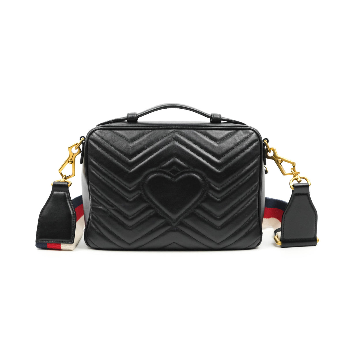 Gucci Small GG Marmont Shoulder Bag Matelasse with Sylvie Web