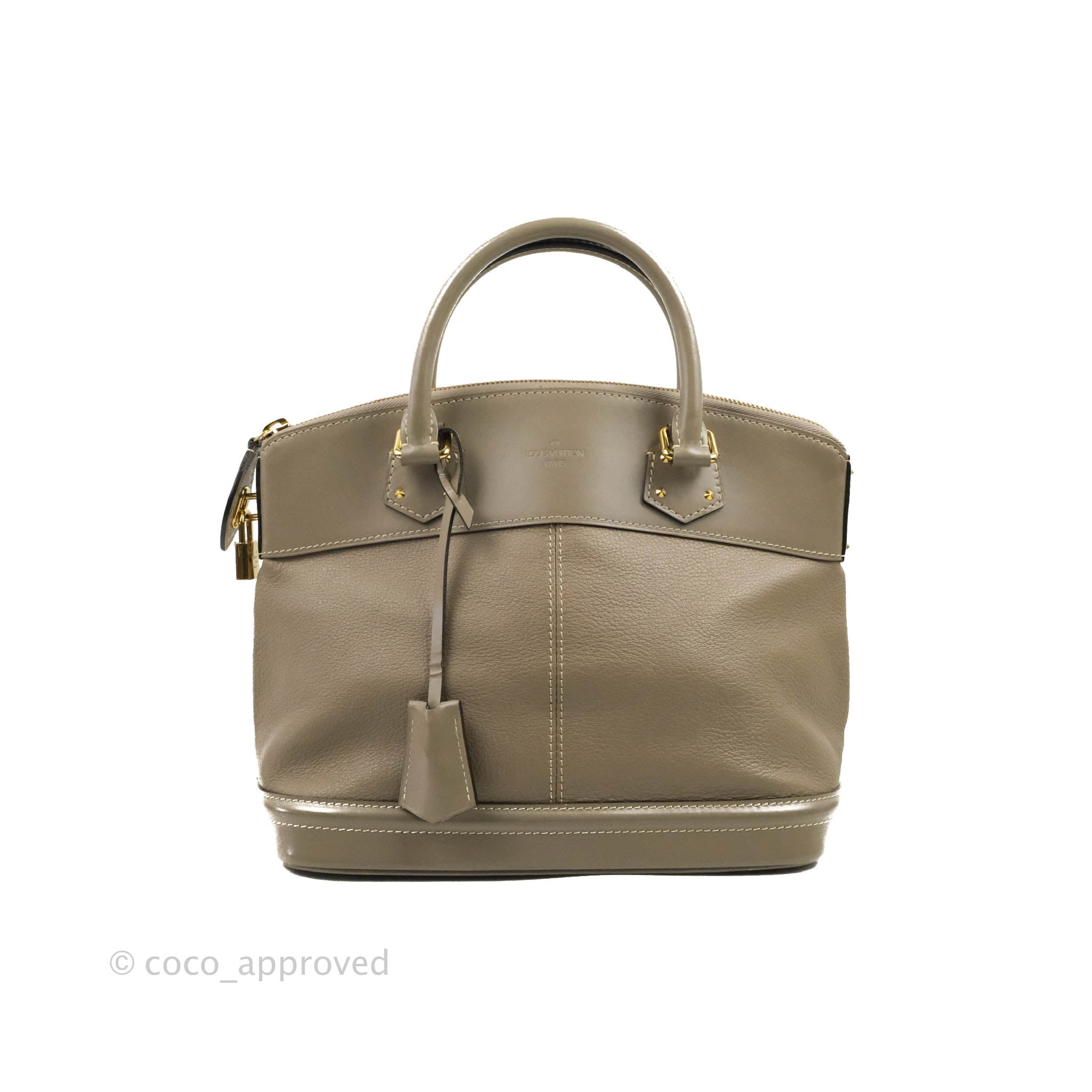 Louis Vuitton Suhali Lockit Handbag Leather PM Silver