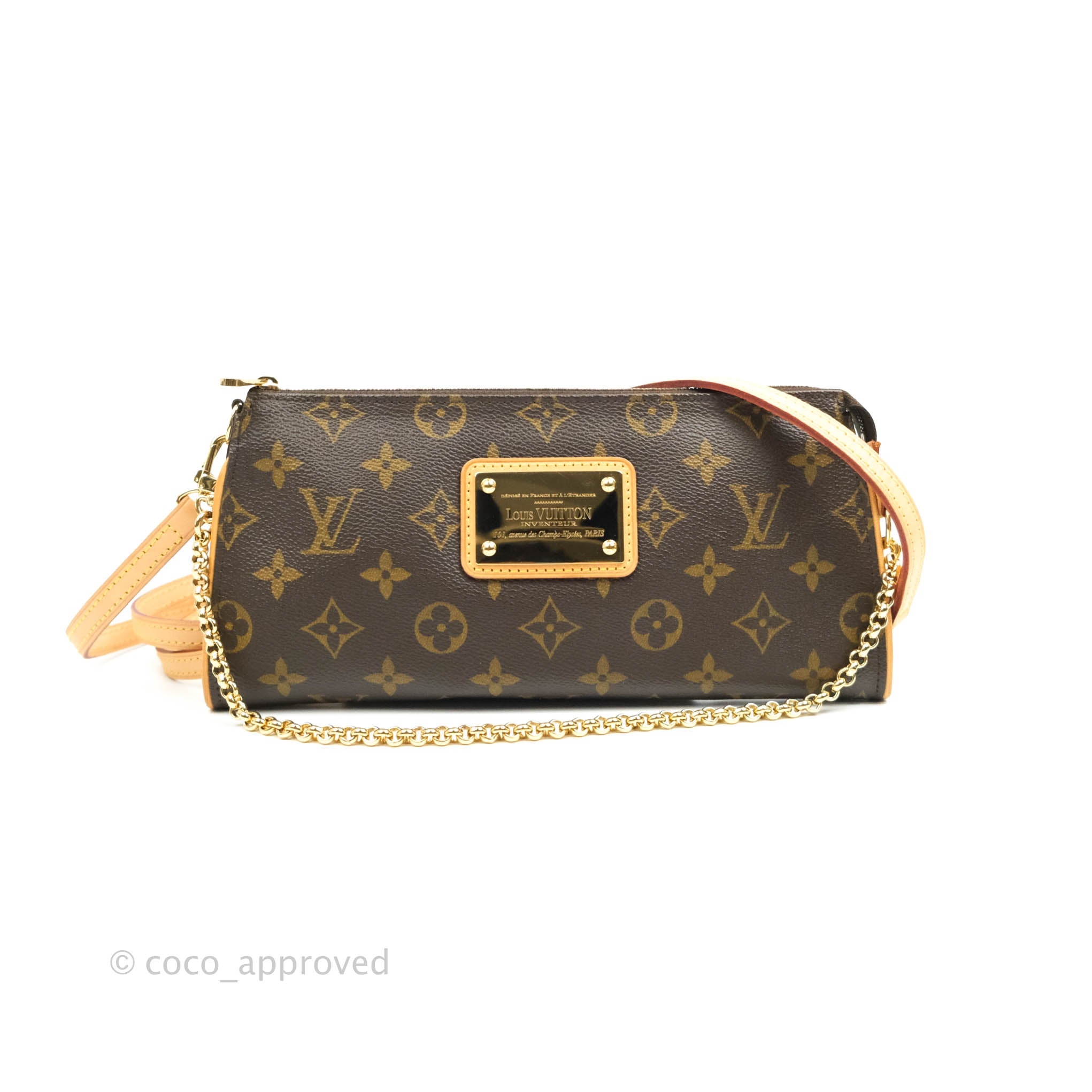 Louis Vuitton Eva Clutch With Strap Monogram Canvas – Coco