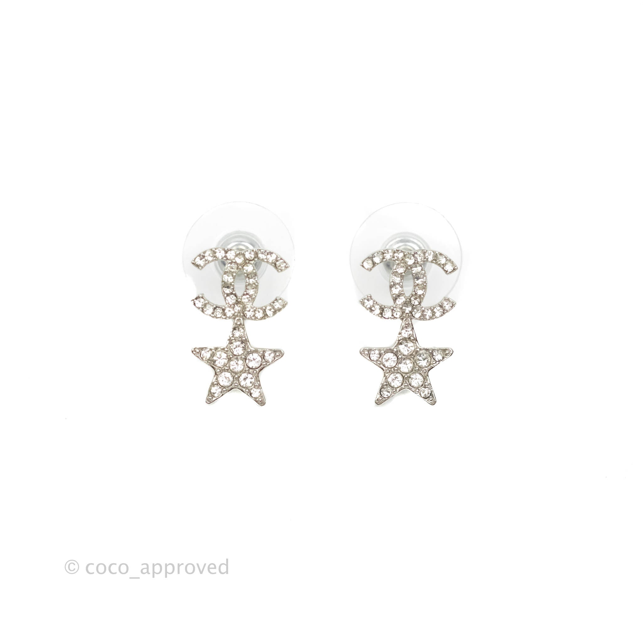 Chanel earrings star Clearance
