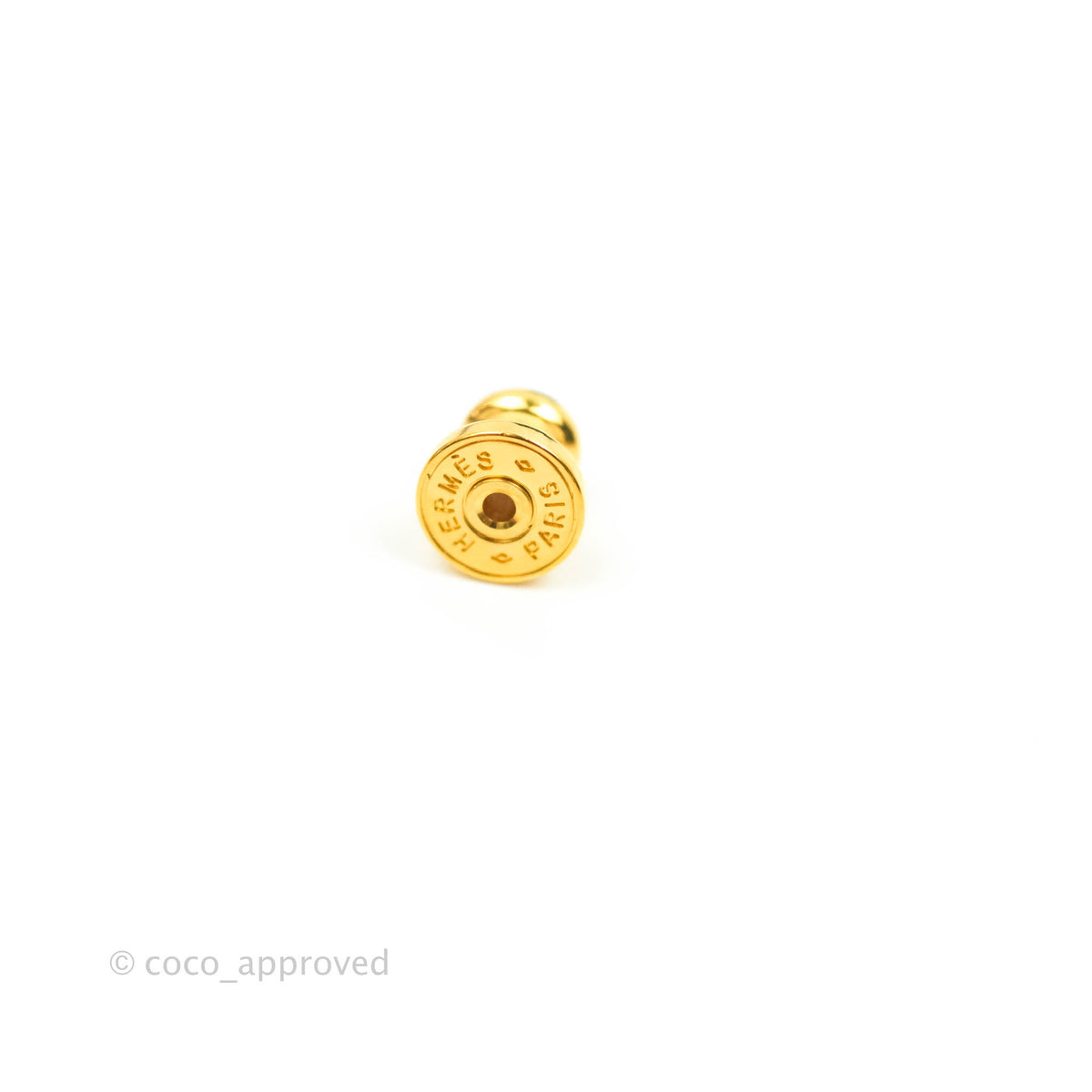 Hermès As De Coeur Drop Earrings Gold Swift Gold Hardware – Coco
