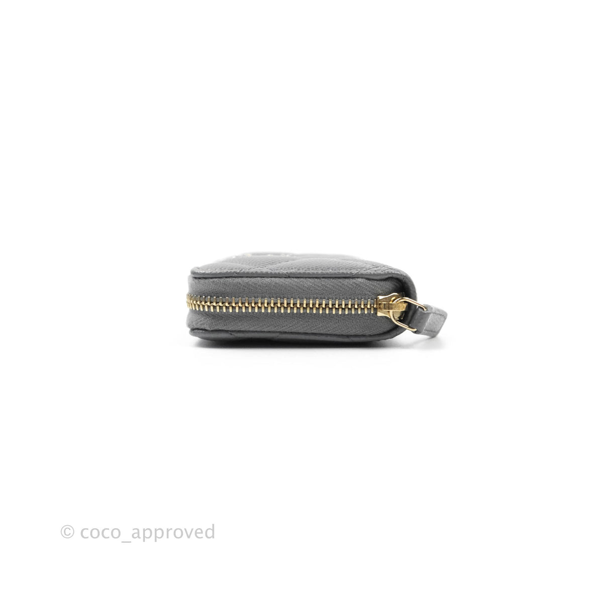 Chanel wallet metallic coin purse pink green cardholder iridescent NEW Grey  Leather ref.716785 - Joli Closet