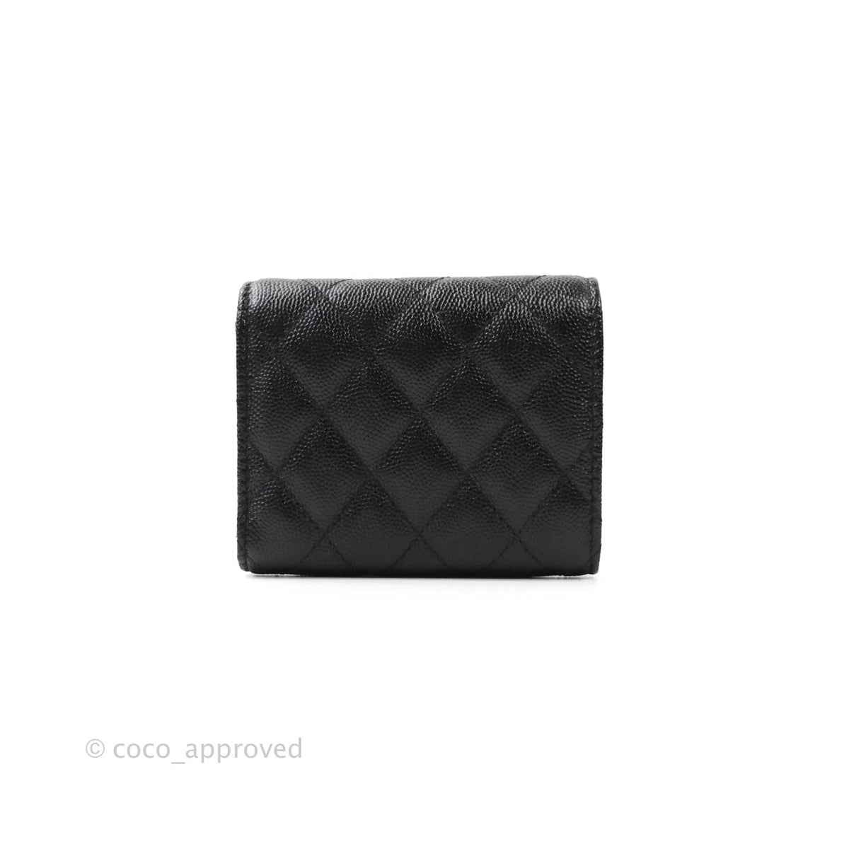 Chanel Black Caviar Small Classic Flap Wallet, myGemma