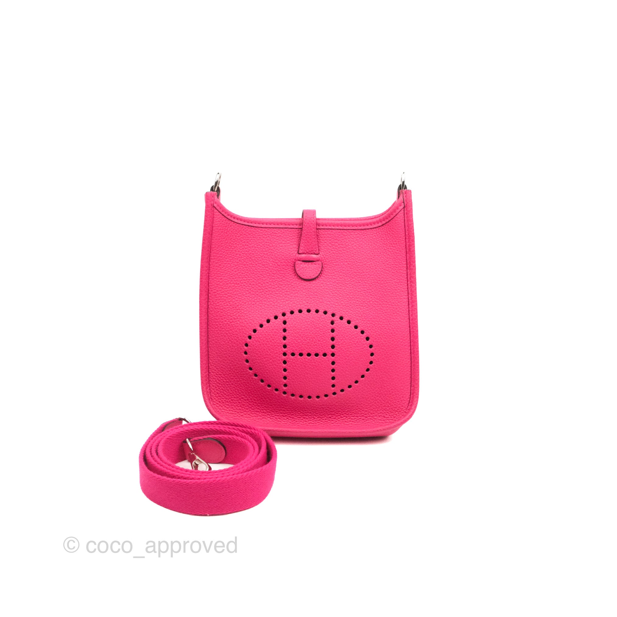 Hermès // Rose Mexico Mini Evelyne 16 e Bag – VSP Consignment