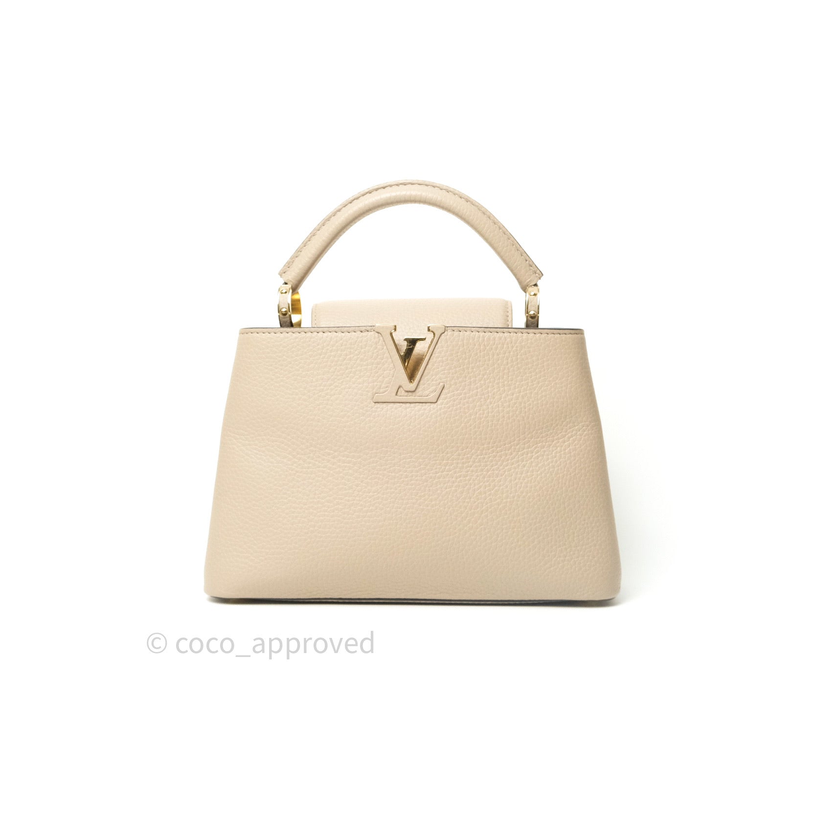 Louis Vuitton Taurillon Capucines BB Galet – Coco Approved Studio