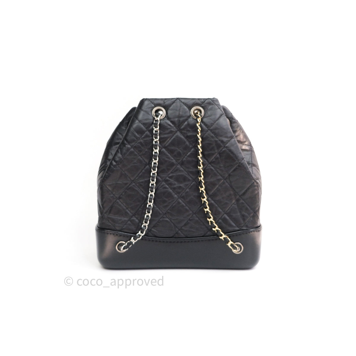 Chanel gabrielle shop backpack black