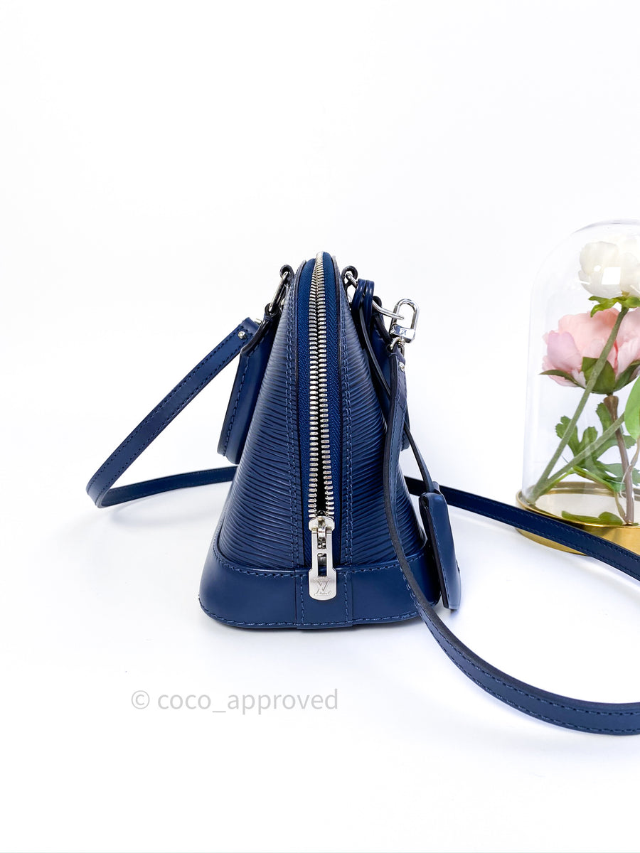 Louis Vuitton Epi Alma BB Blue with Jacquard Strap – Coco Approved Studio