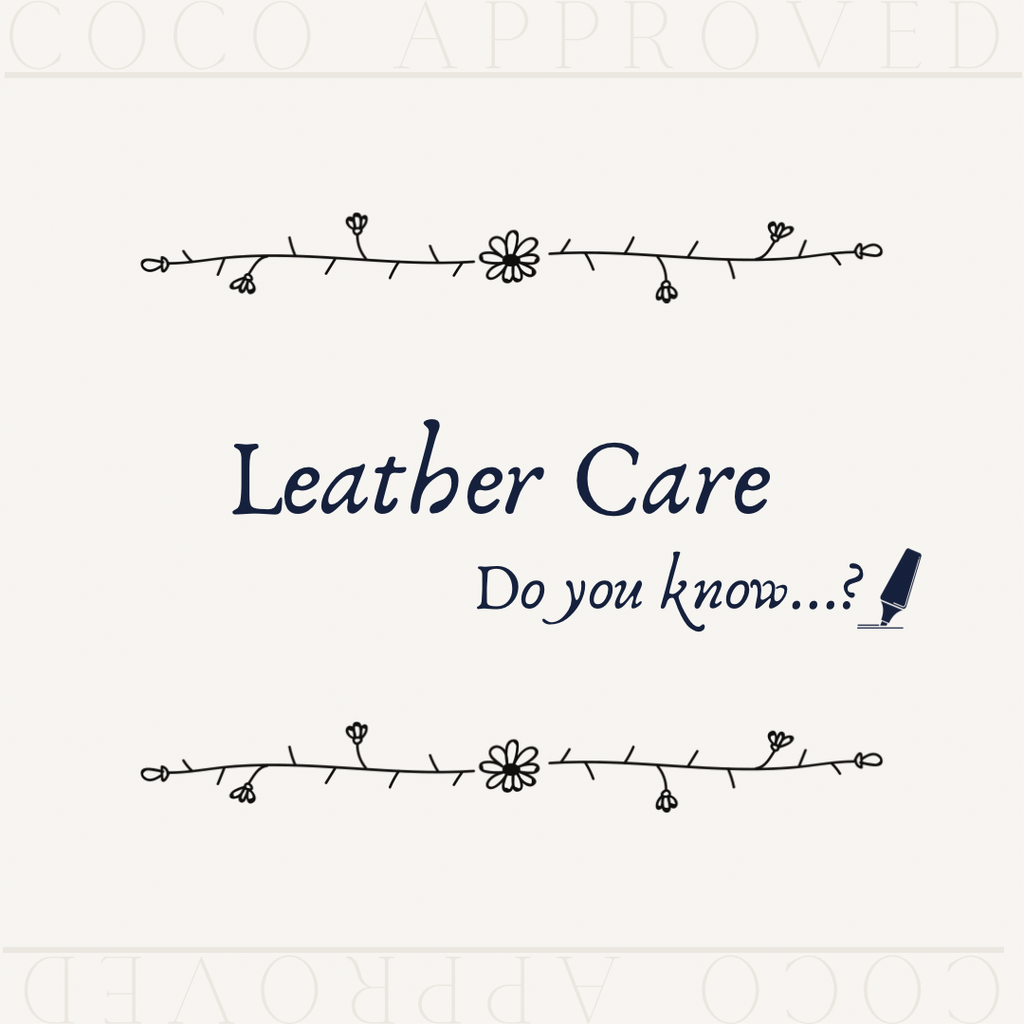 Coco Approved's Leather Care Tips That You Must Not Miss! - Coco Approved Studio 