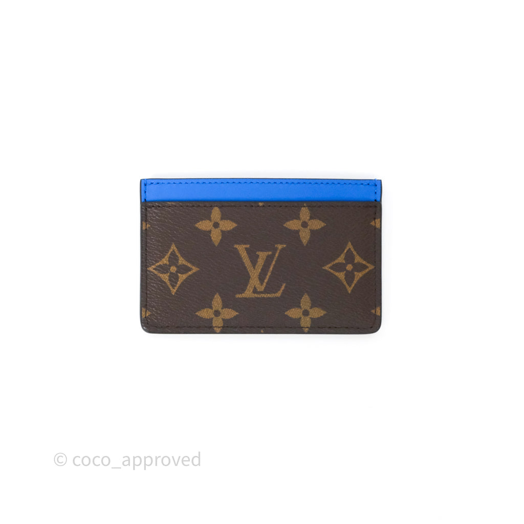 Louis Vuitton Card Holder PM Monogram Macassar Bleu