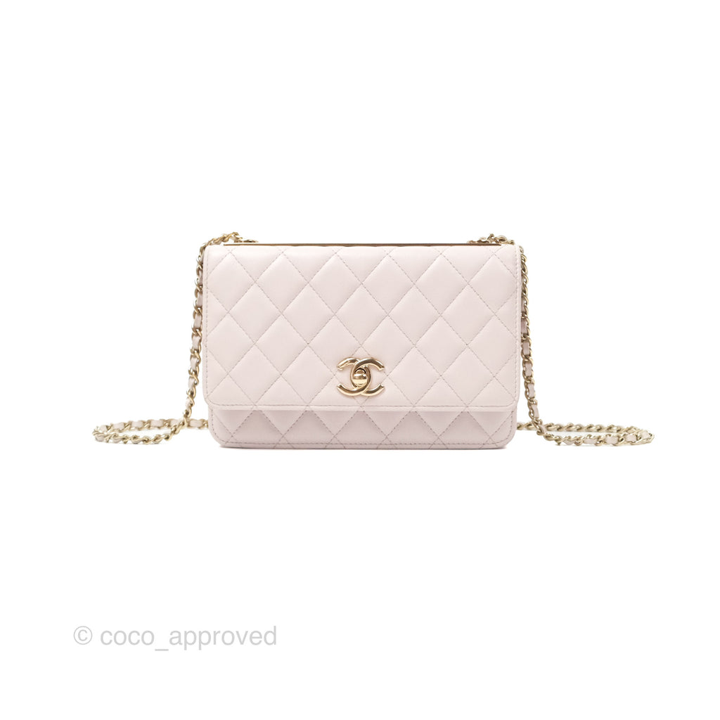 Chanel Trendy CC WOC Quilted Pink Lambskin Gold Hardware