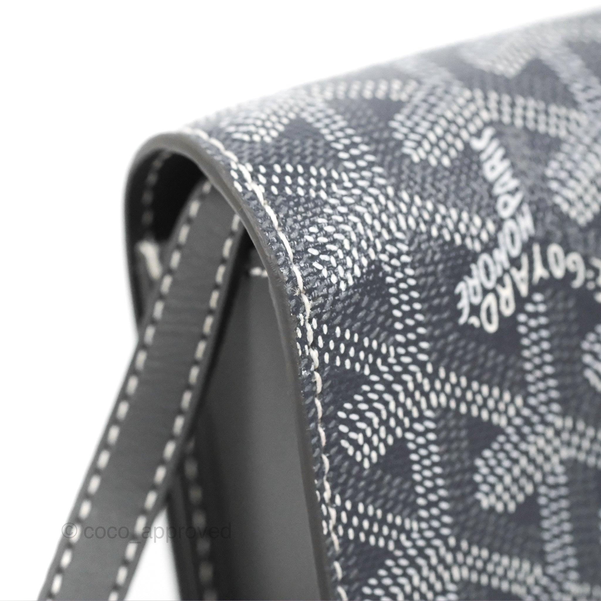 Goyard Grey Goyardine Monte Carlo Mini Case Bag With Strap