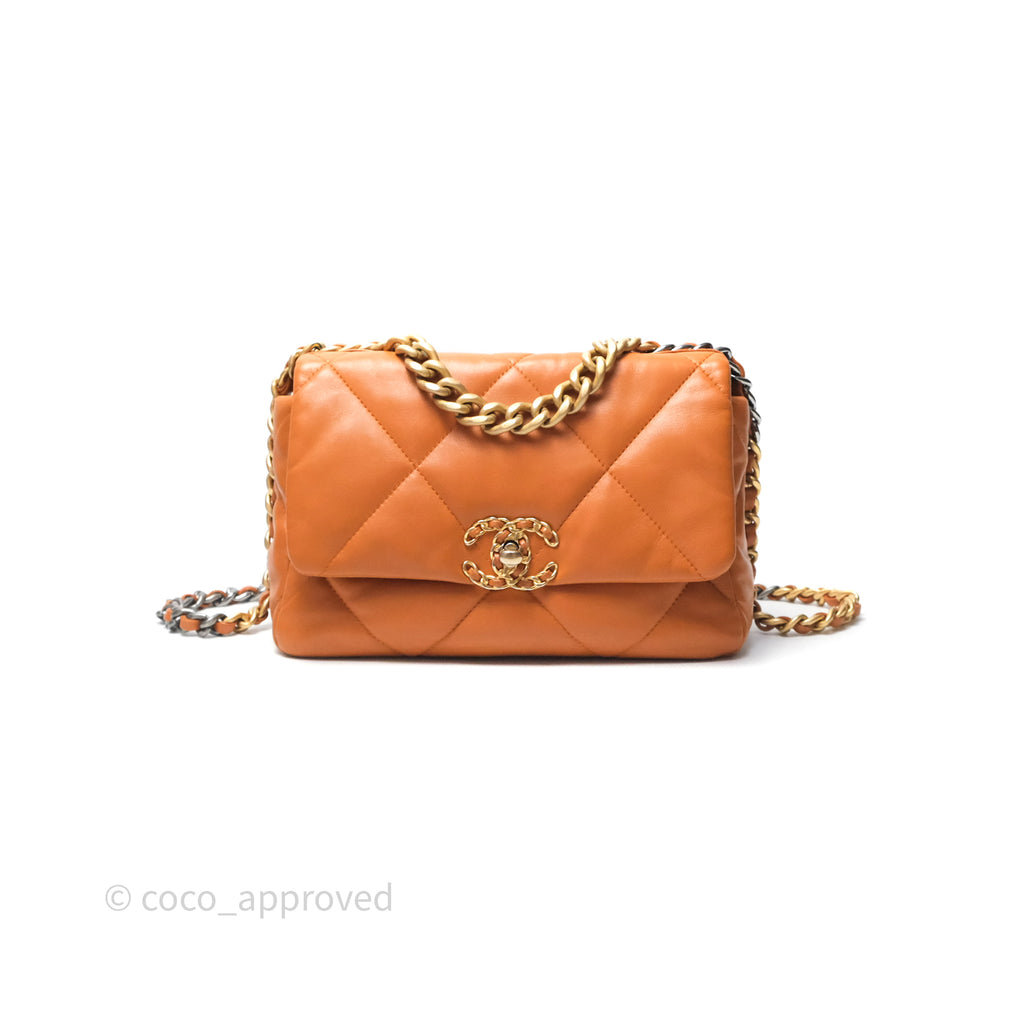 Chanel 19 Small Caramel Mixed Hardware