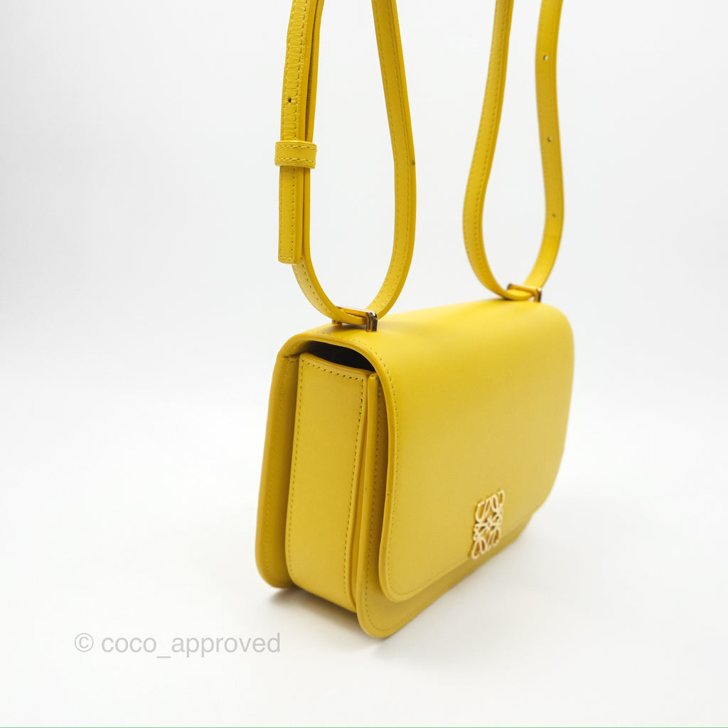 Loewe Small Goya Bag Yellow Silk Calfskin