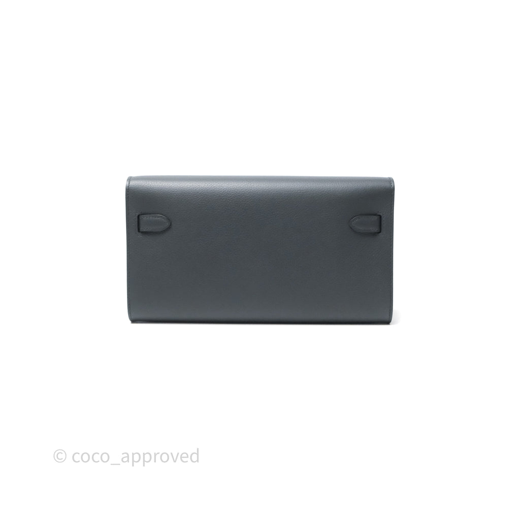 Hermès Kelly To Go Wallet Gris Misty H0 Evercolor Palladium Hardware