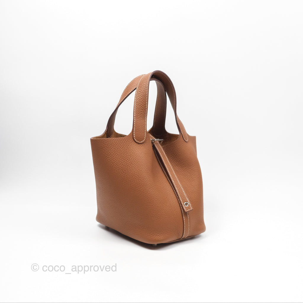 Hermès Picotin 18 Gold 37 Clemence Palladium Hardware