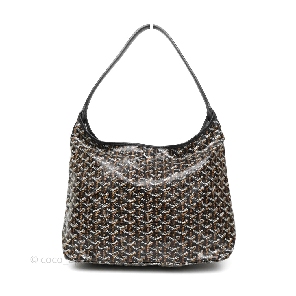 Goyard Bohème Hobo Bag Black Goyardine Canvas