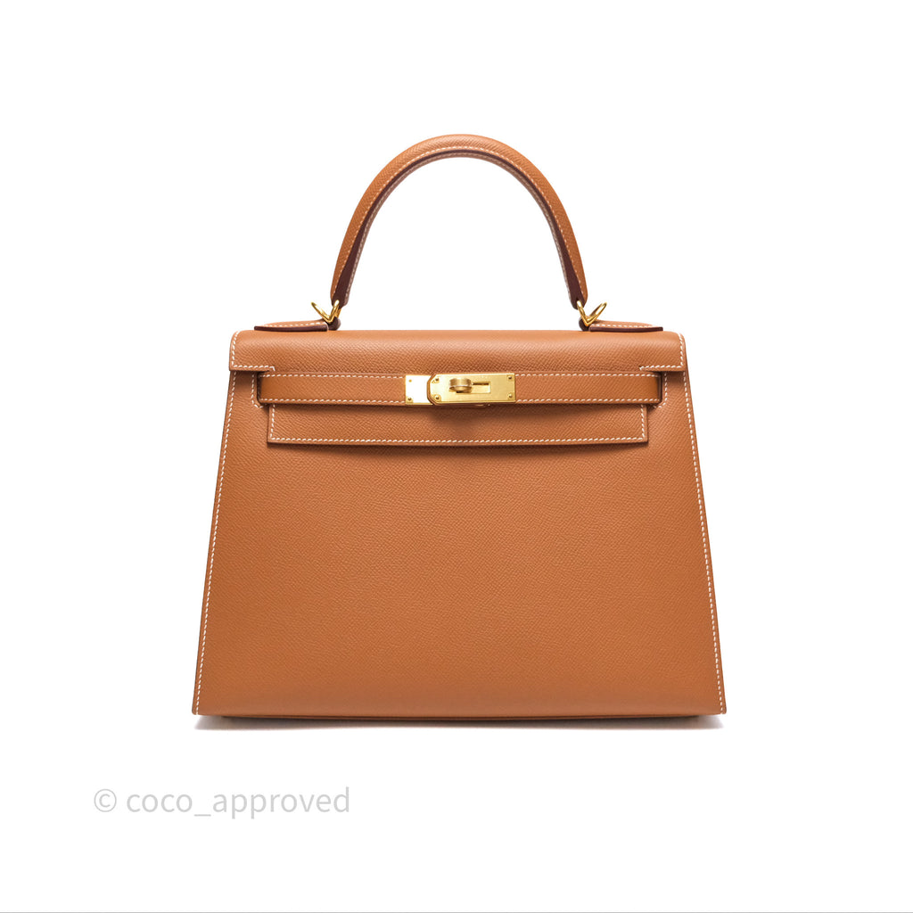 Hermès Kelly 28 Sellier Gold 37 Epsom Gold Hardware