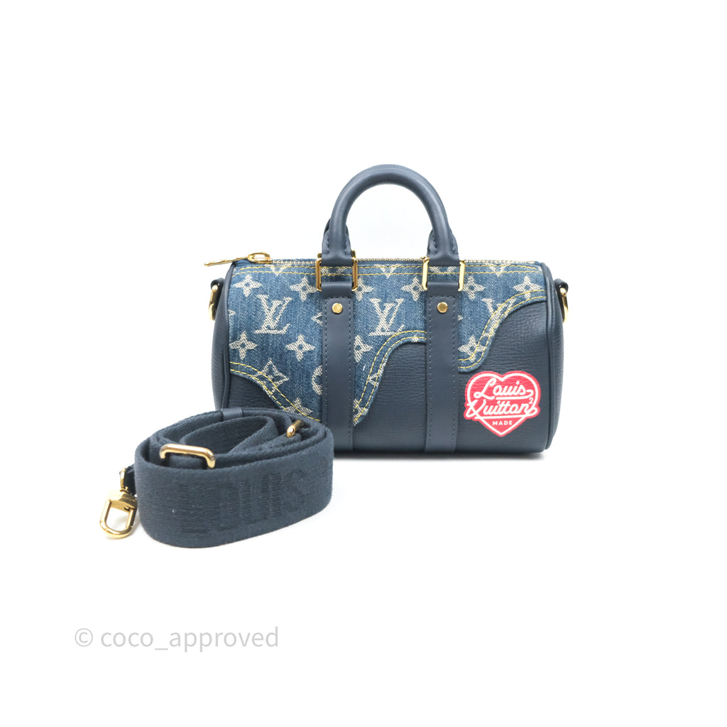 Louis Vuitton x Nigo Keepall XS Denim Blue