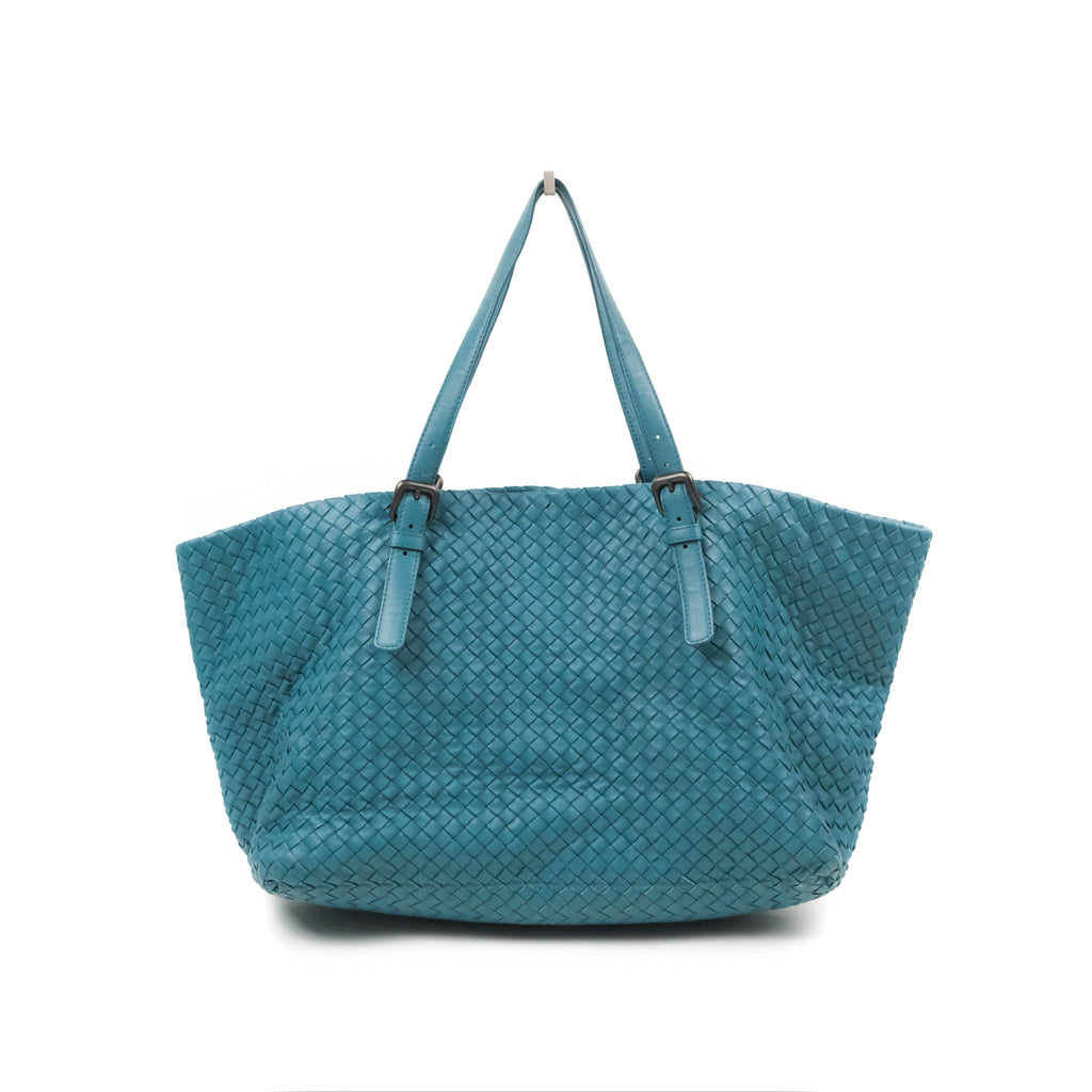 Bottega Veneta Large Tote Intrecciato Teal