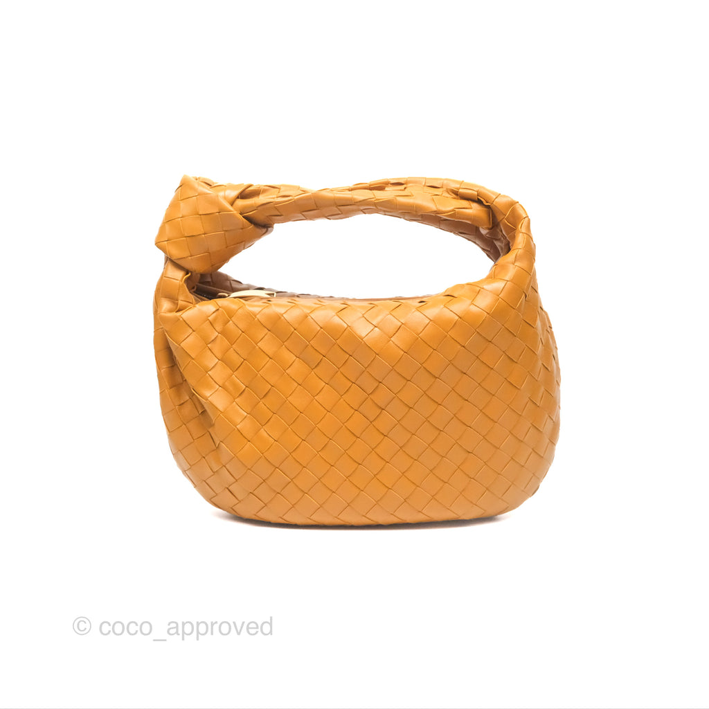 Bottega Veneta Teen Jodie Caramel Intrecciato Lambskin