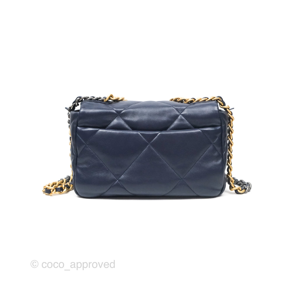 Chanel 19 Small Navy Mixed Hardware