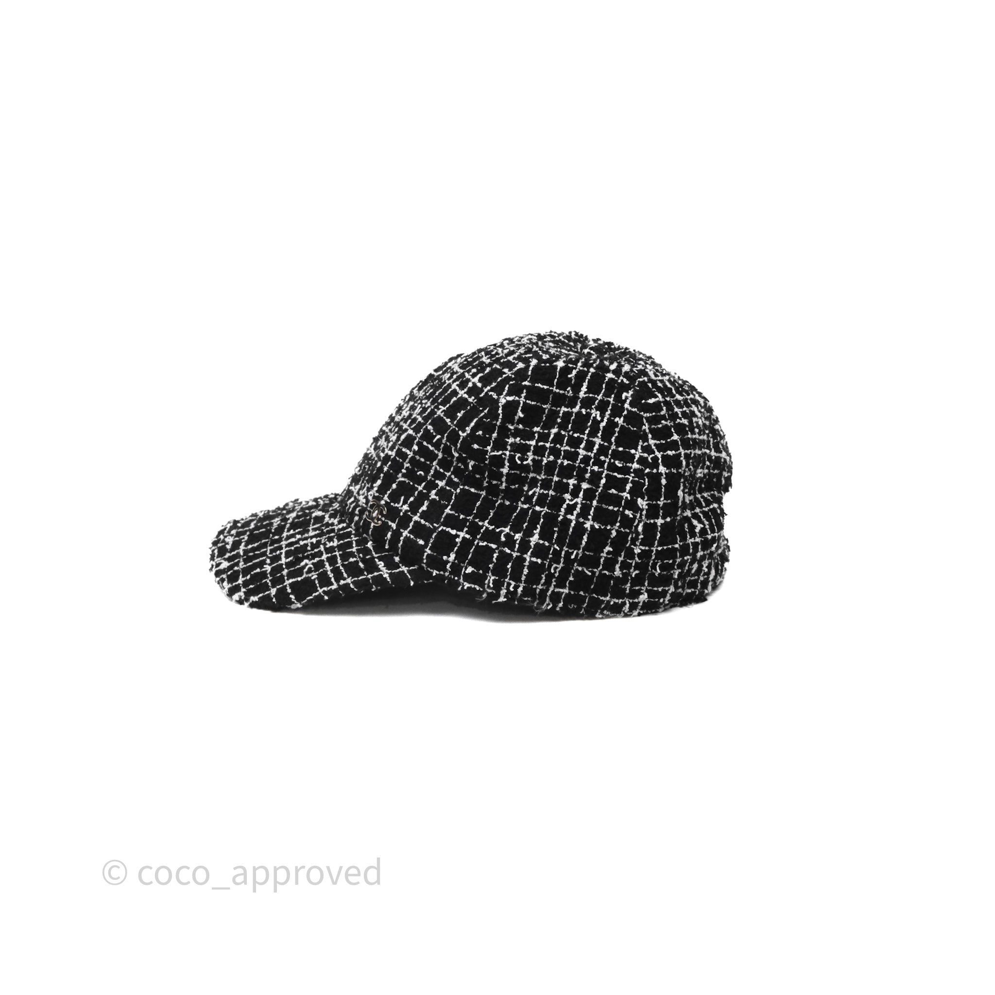 Chanel CC Tweed Cap Black/White – Coco Approved Studio