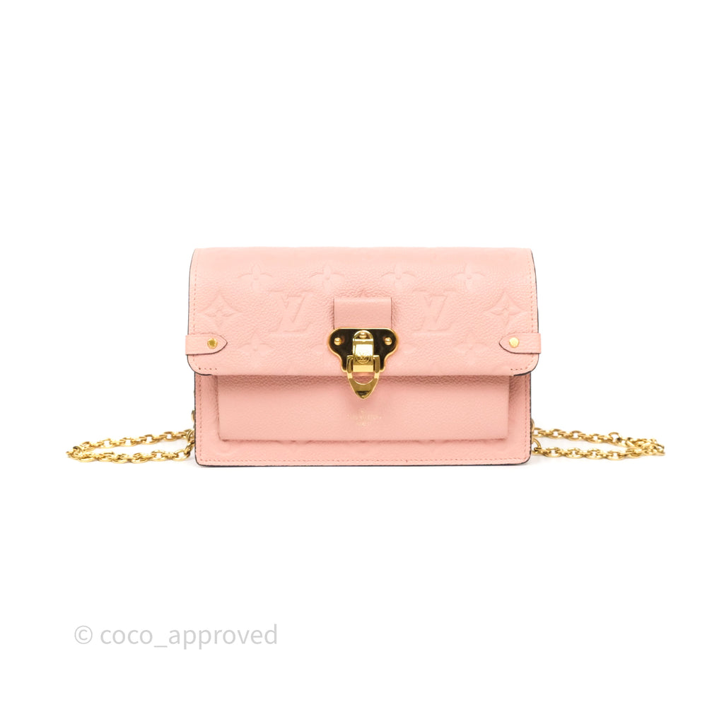 Louis Vuitton Vavin Chain Wallet Rose Poudre Empreinte Monogram