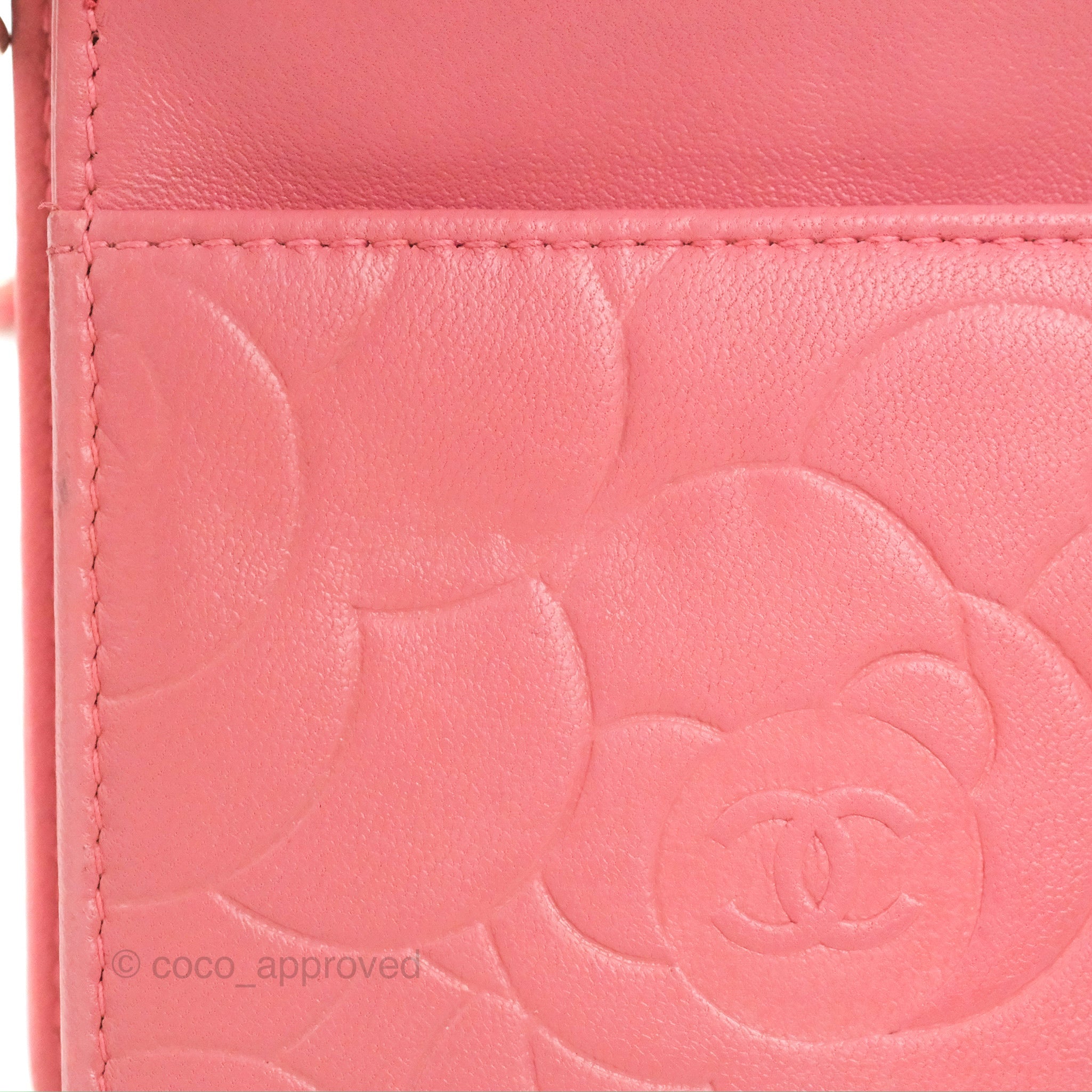 Chanel Pink Lambskin Camellia Long Flap Wallet – Jadore Couture