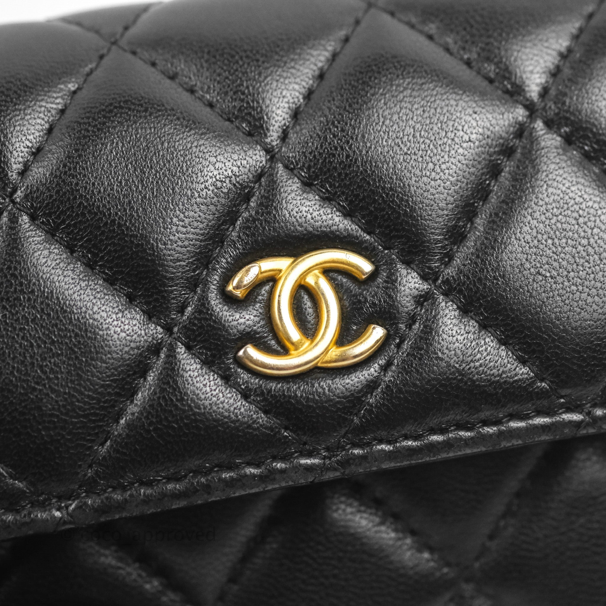 Chanel + Classic Small Flap Wallet Lambskin & Gold-Tone Metal