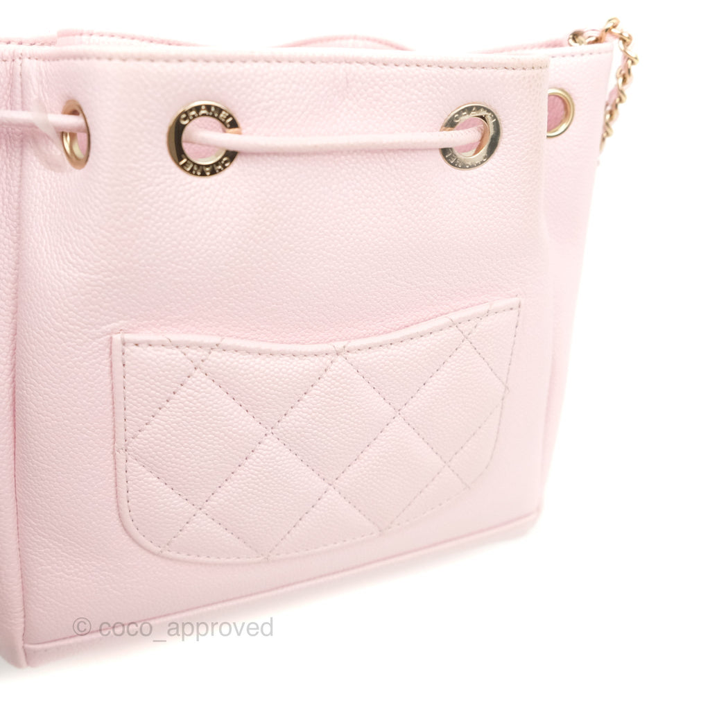 Chanel bucket bag online pink