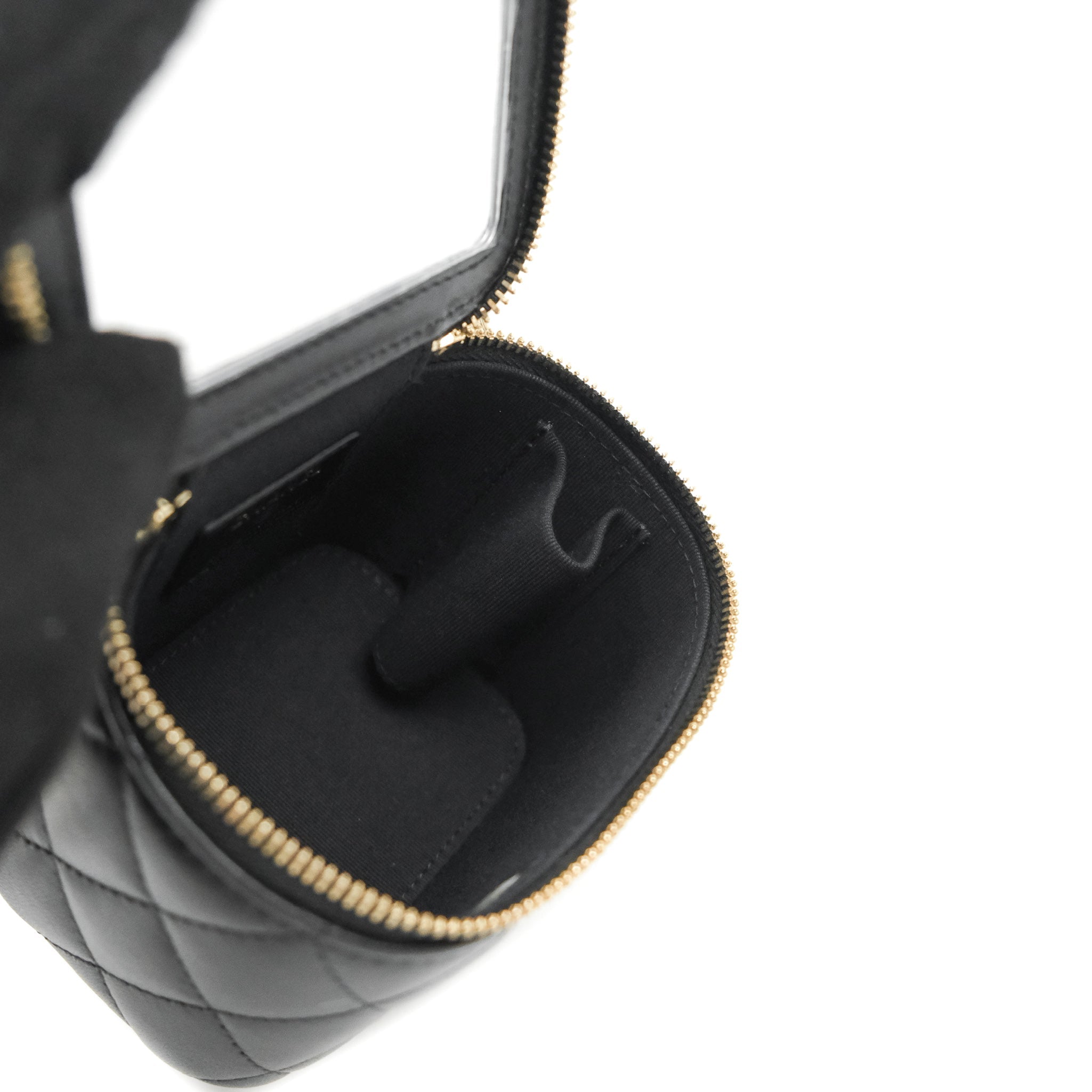 Chanel AirPods Pro Case Black in Lambskin with Gold-tone - US