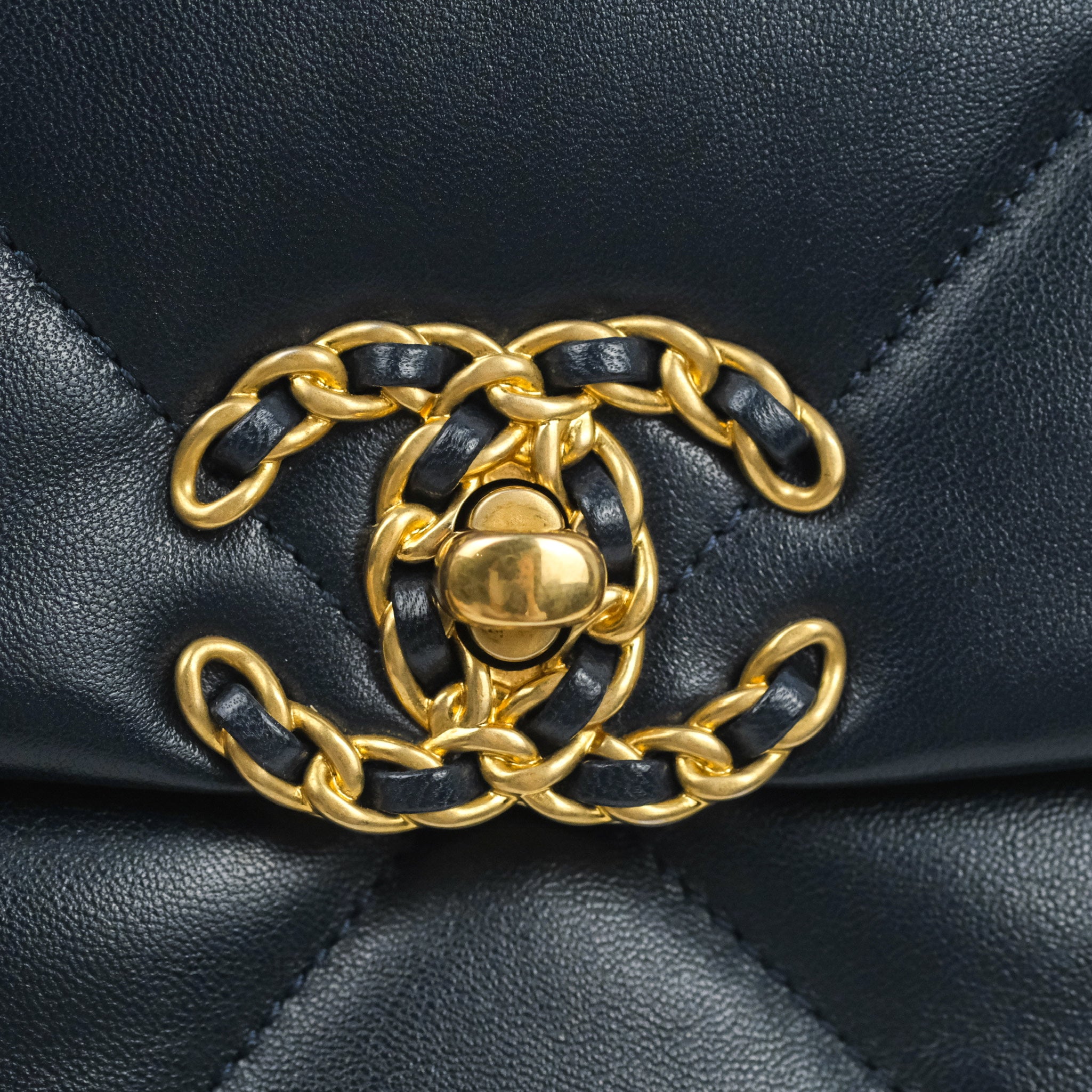 Chanel 19 Small Navy Lambskin Mixed Hardware – Coco Approved Studio