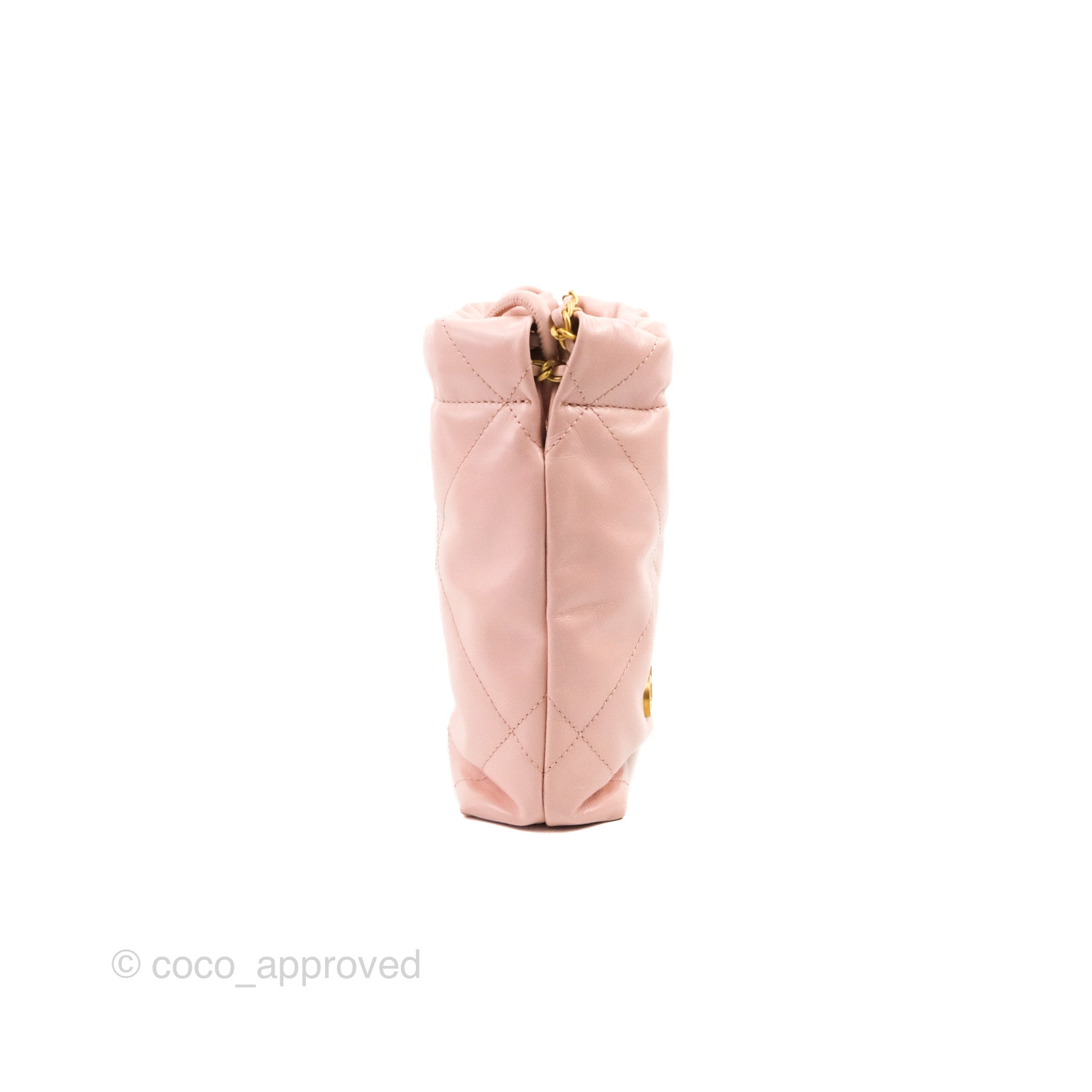 Pre-owned Chanel Mini 22 Bag Pink Calfskin Gold Hardware – Madison