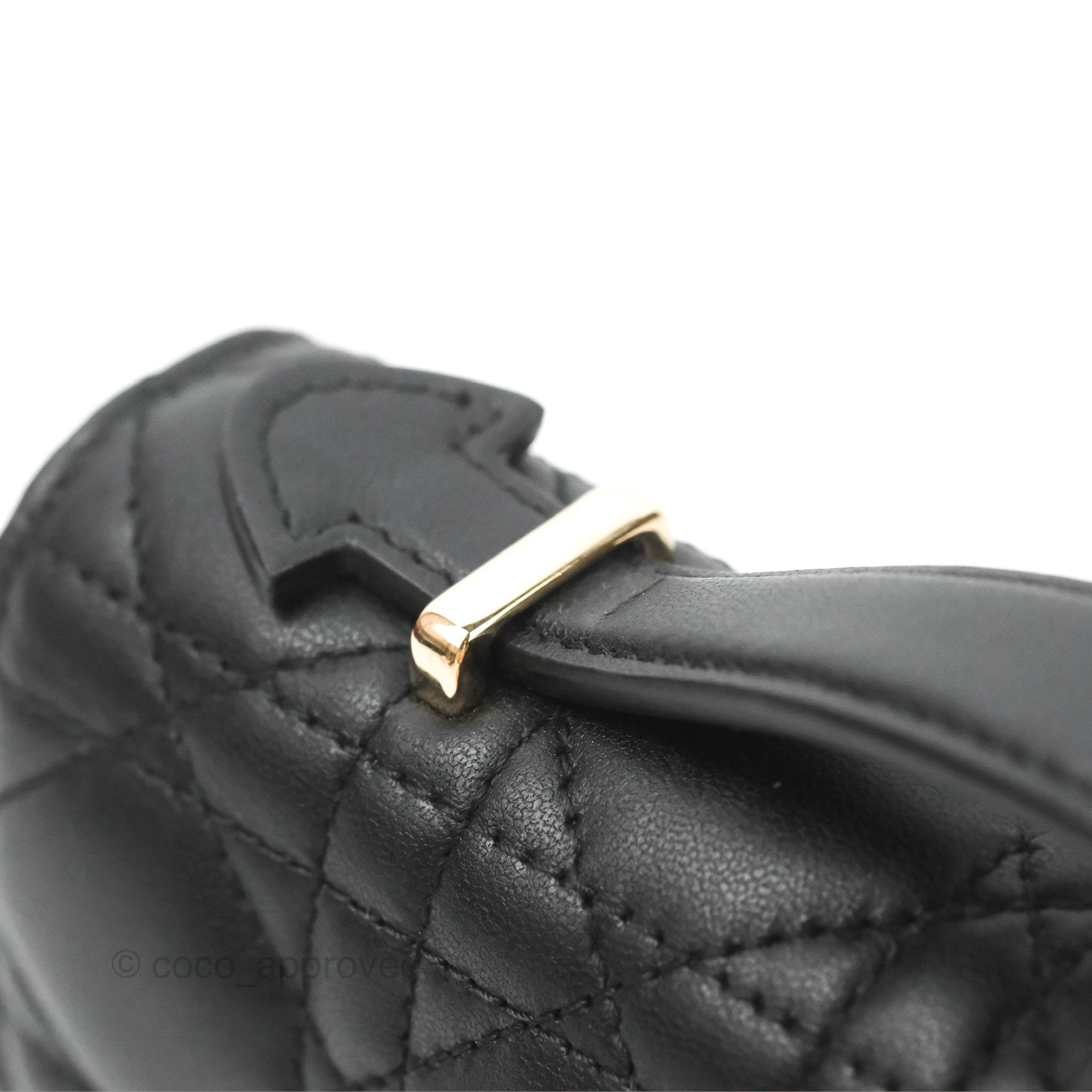 CHRISTIAN DIOR Lambskin Miss Dior Mini Bag Black 1298503