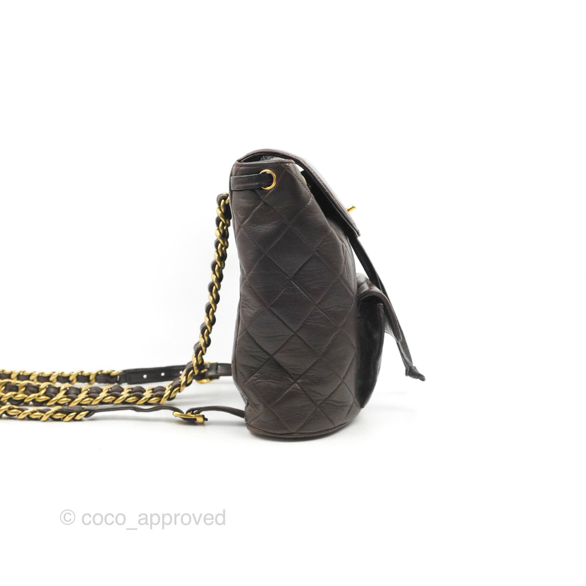 Chanel Sac à Dos Backpack in Brown Quilted Leather