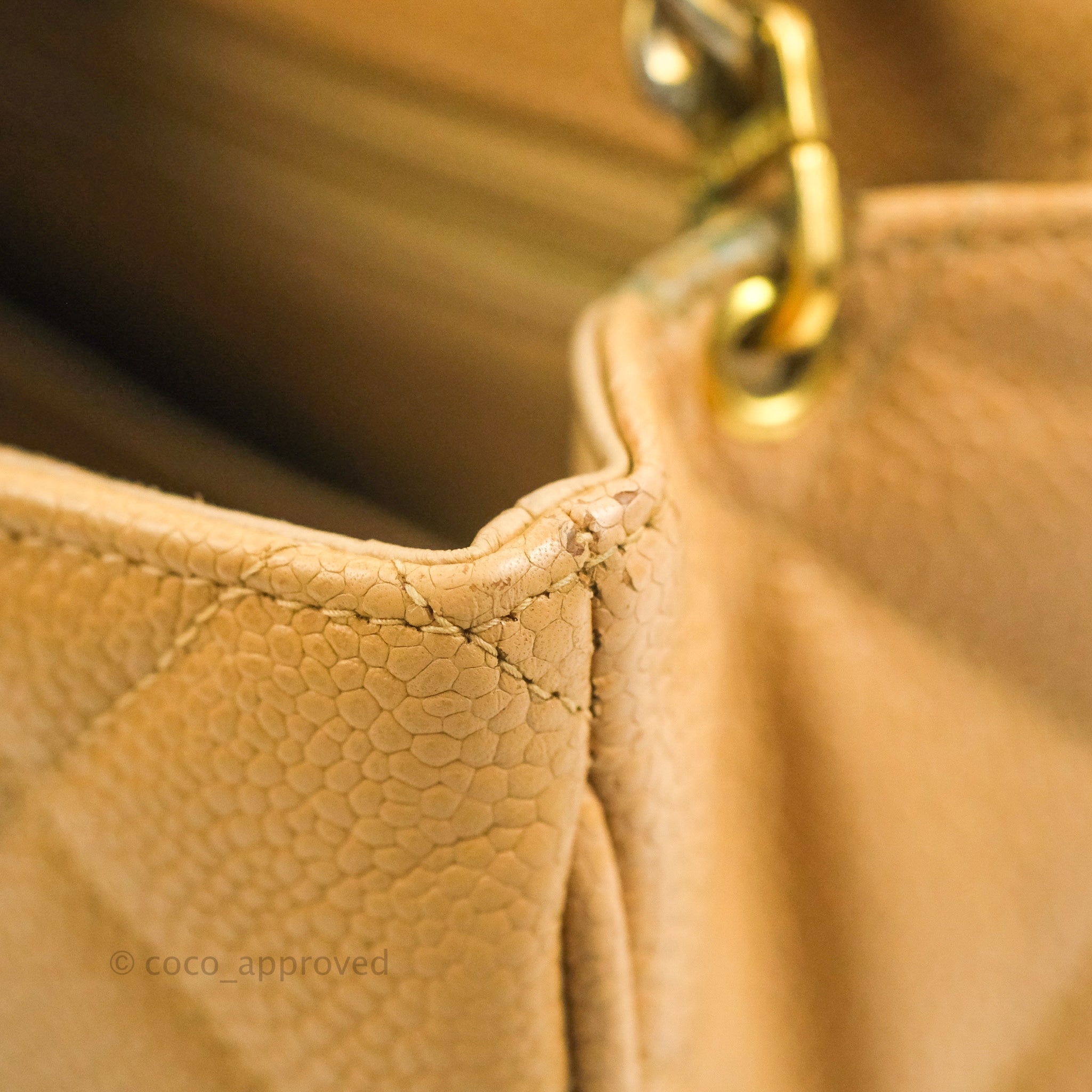 beige chanel purse