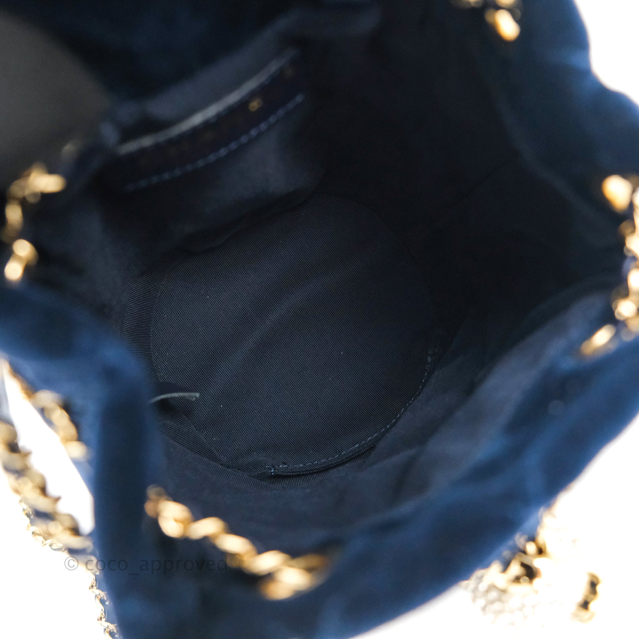 Chanel Chevron Bucket Drawstring Bag Caramel Gold Hardware – Coco Approved  Studio
