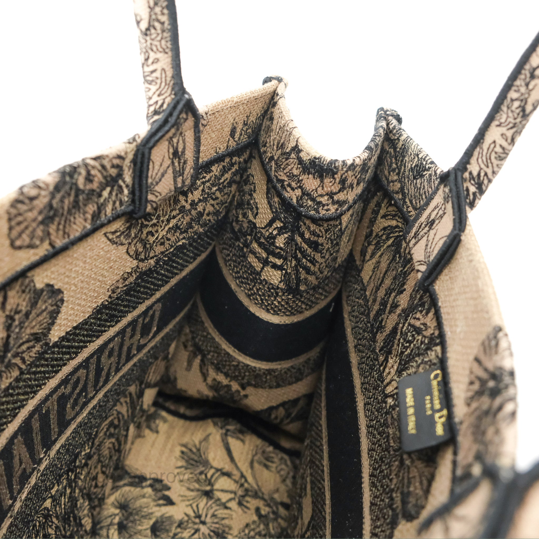 Dior Medium Book Tote Beige Multicolor Toile de Jouy Voyage