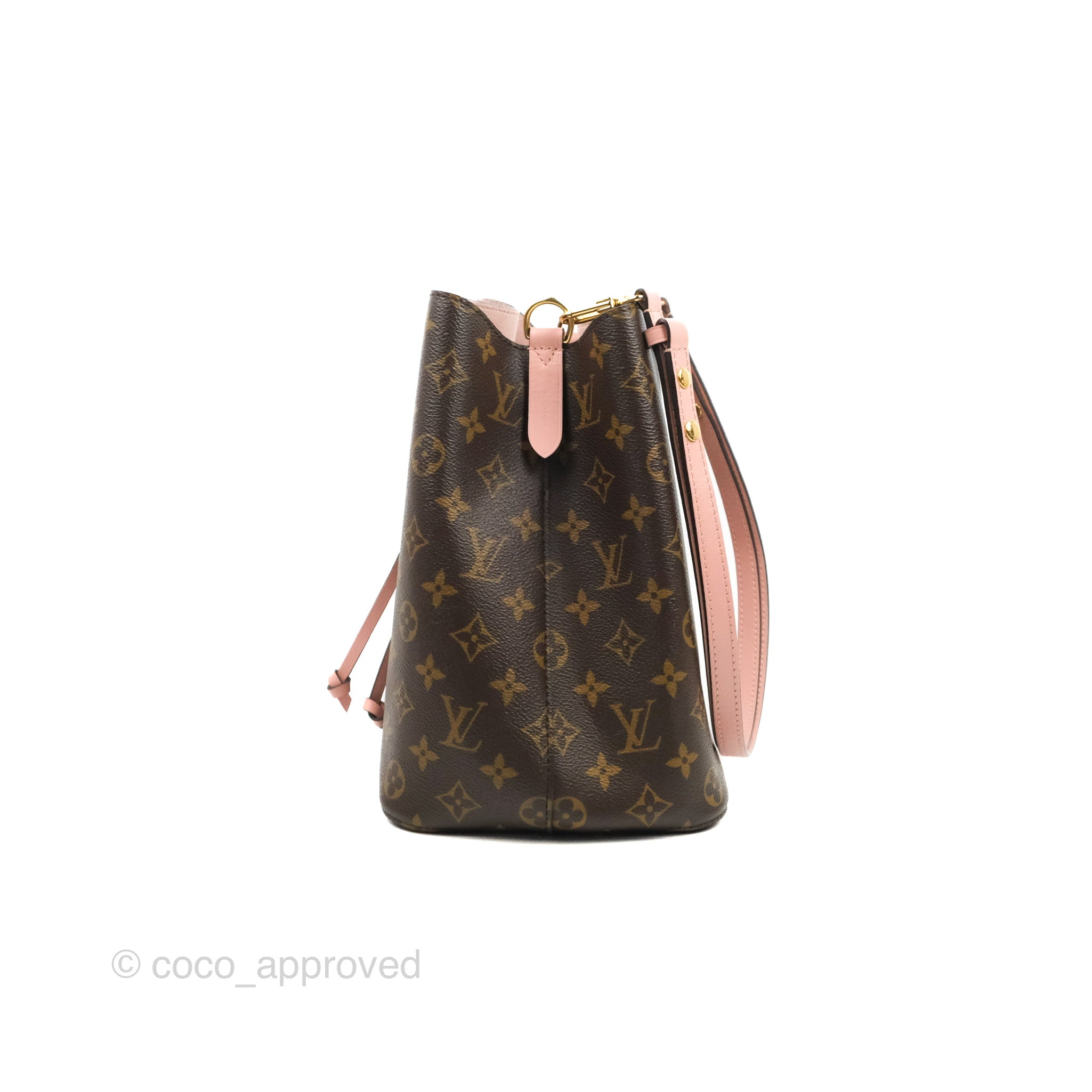 Zappos PreLoved Louis Vuitton Neonoe MM Bucket Bag Shoulder Handbags 'Rose  Ballerine' - 5075224