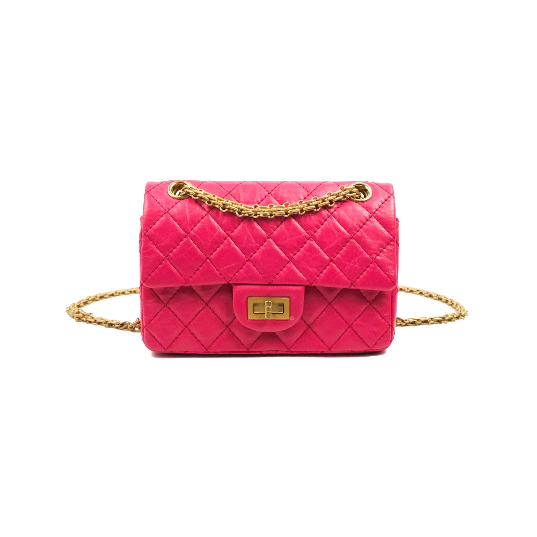 Chanel Pink Aged Calfskin Reissue Mini Flap Bag