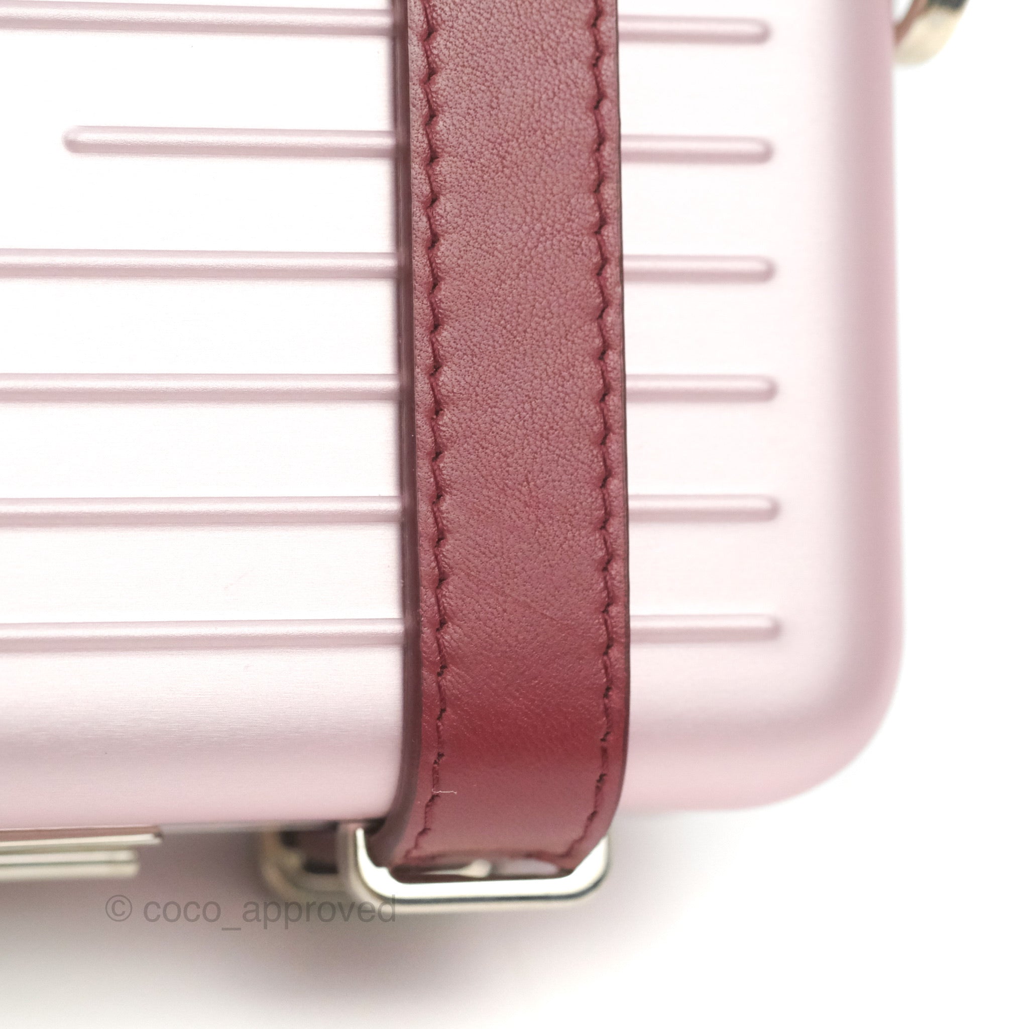 Dior × RIMOWA Collaboration Limited Personalized Clutch Bag Pink  13×20×6.5cm NEW