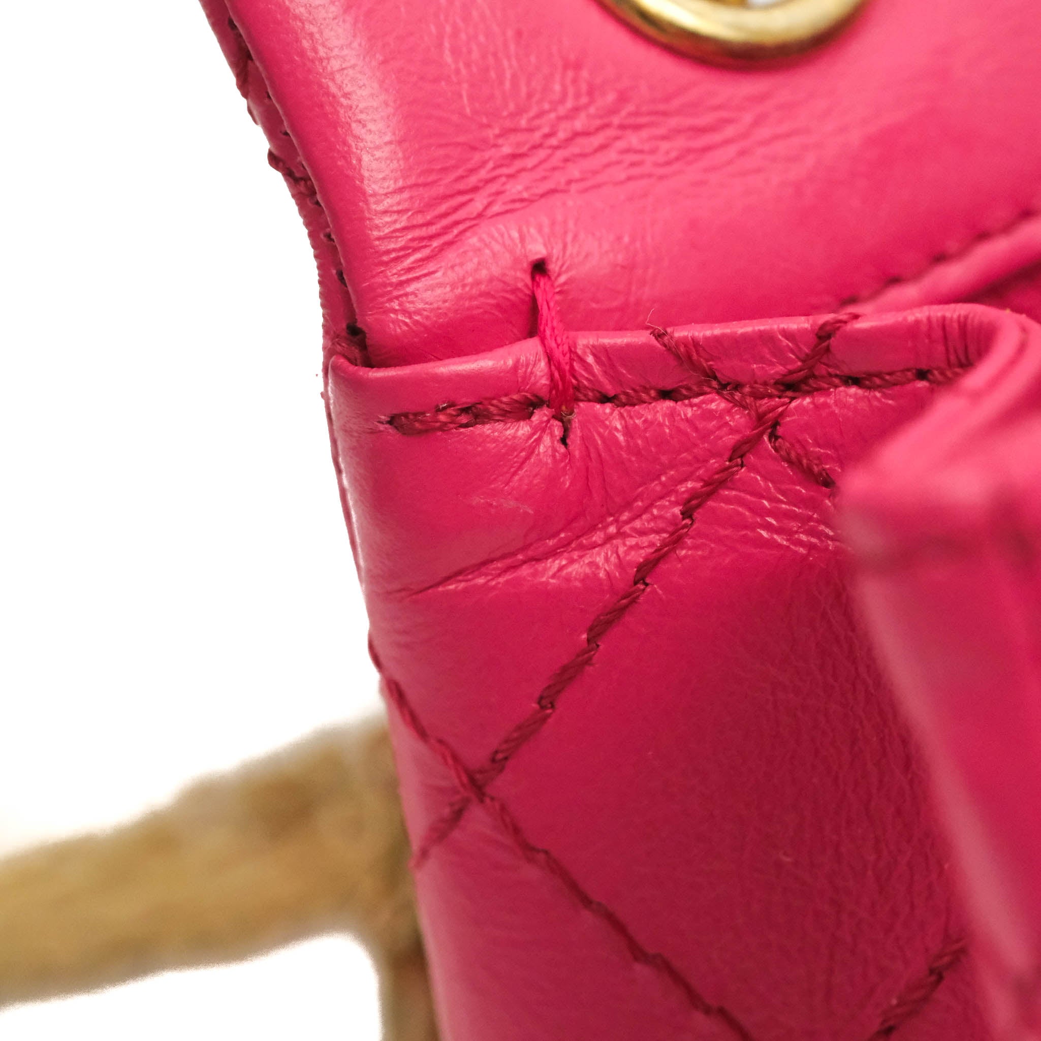 Chanel Mini Reissue 224 Fuschia Pink Aged Calfskin Aged Gold Hardware – Coco  Approved Studio