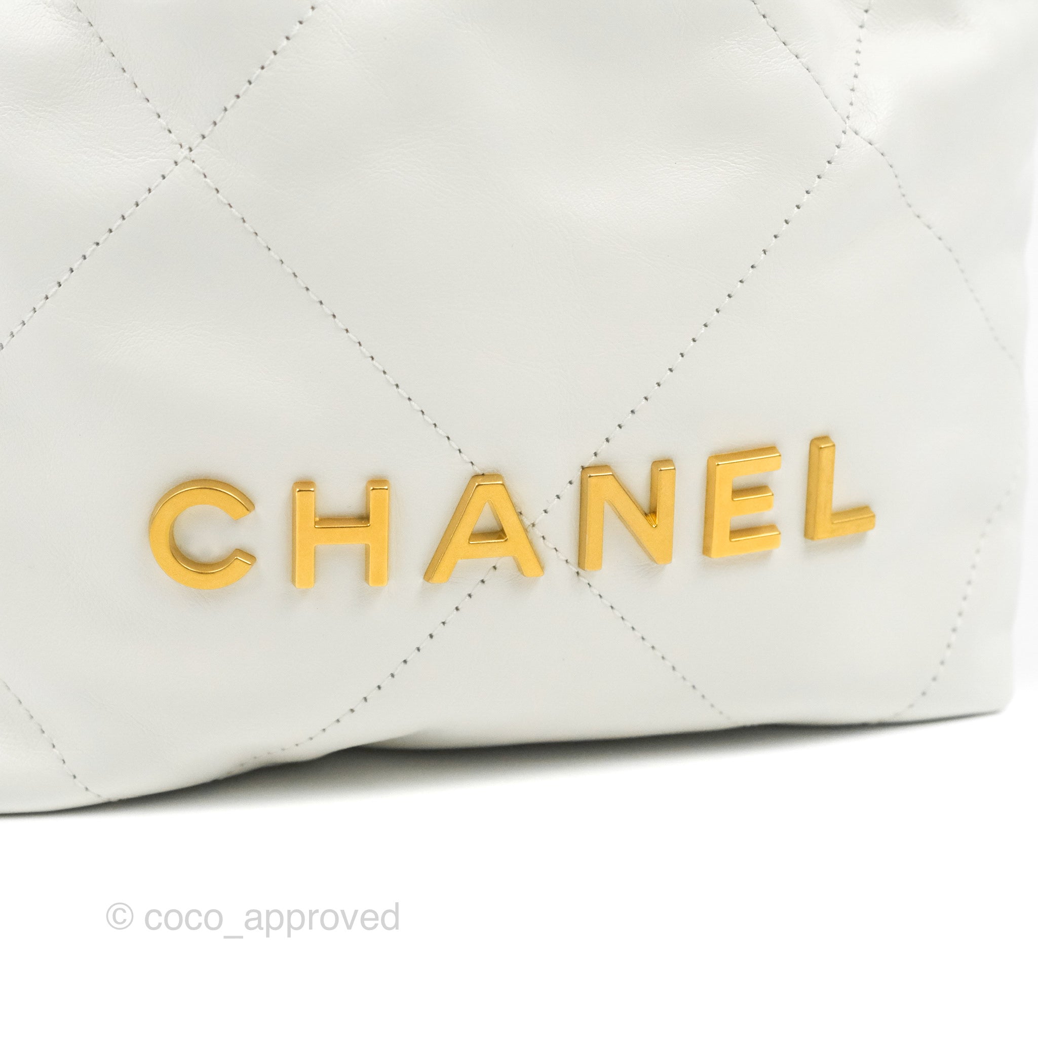 CHANEL, Bags, New Chanel 22 Mini White Full Set
