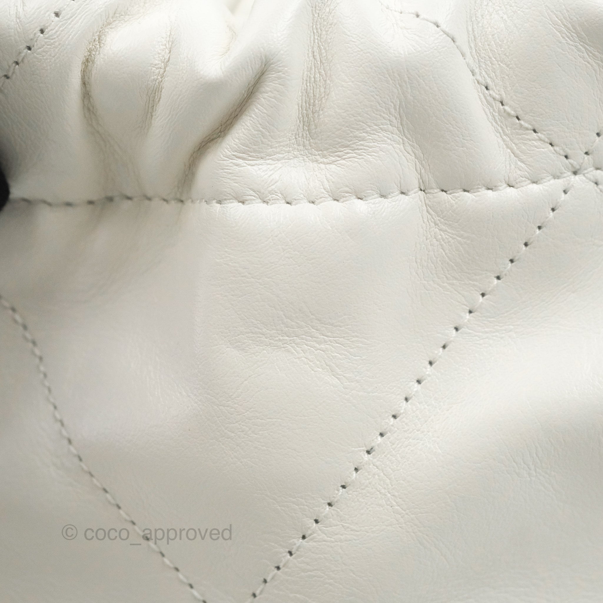 Chanel Mini White Quilted Calfskin 22