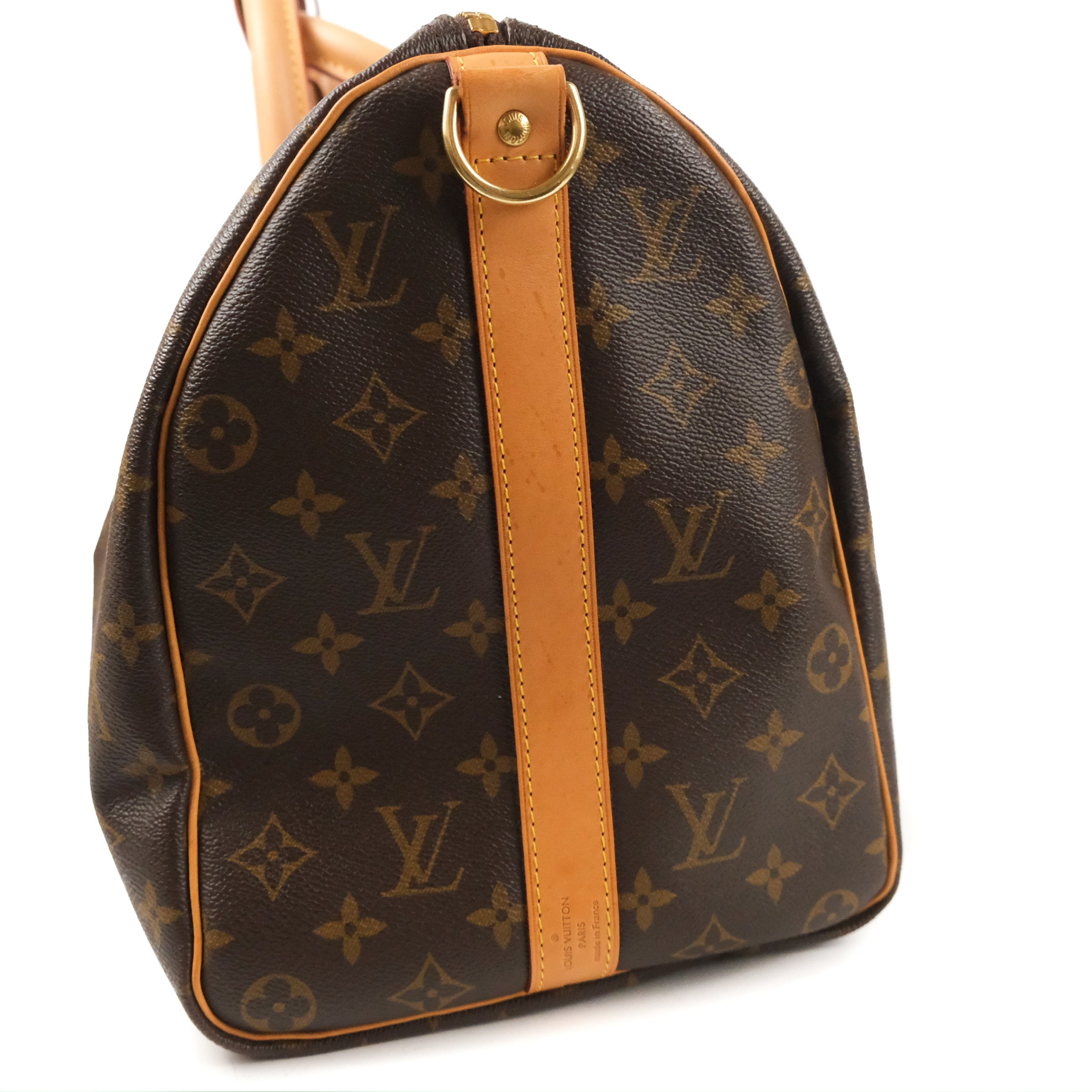 Louis+Vuitton+Keepall+Duffle+45+Brown+Canvas+Monogram for sale
