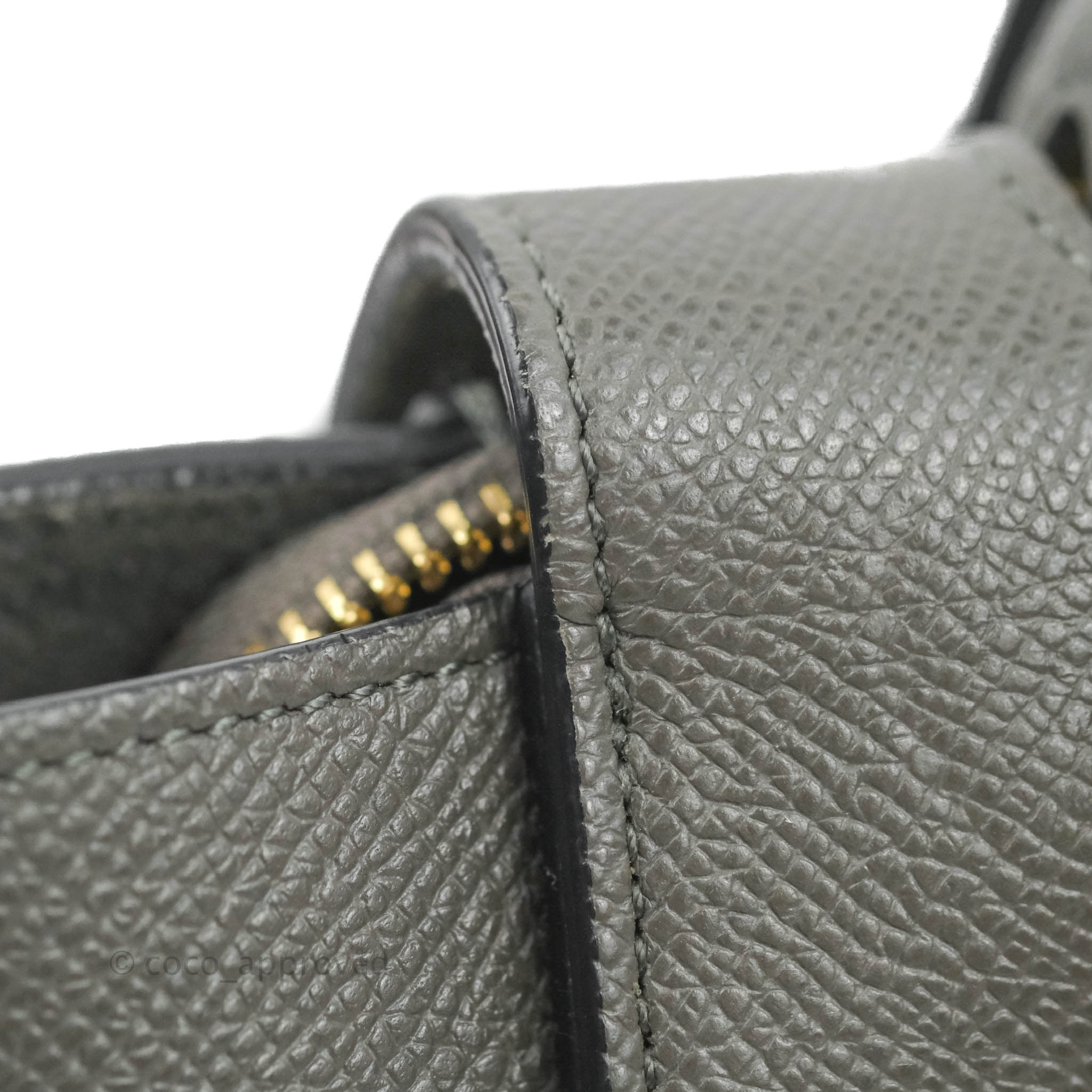 Celine Nano Belt Bag e Grained Calfskin Gold Hardware – Coco Approved  Studio