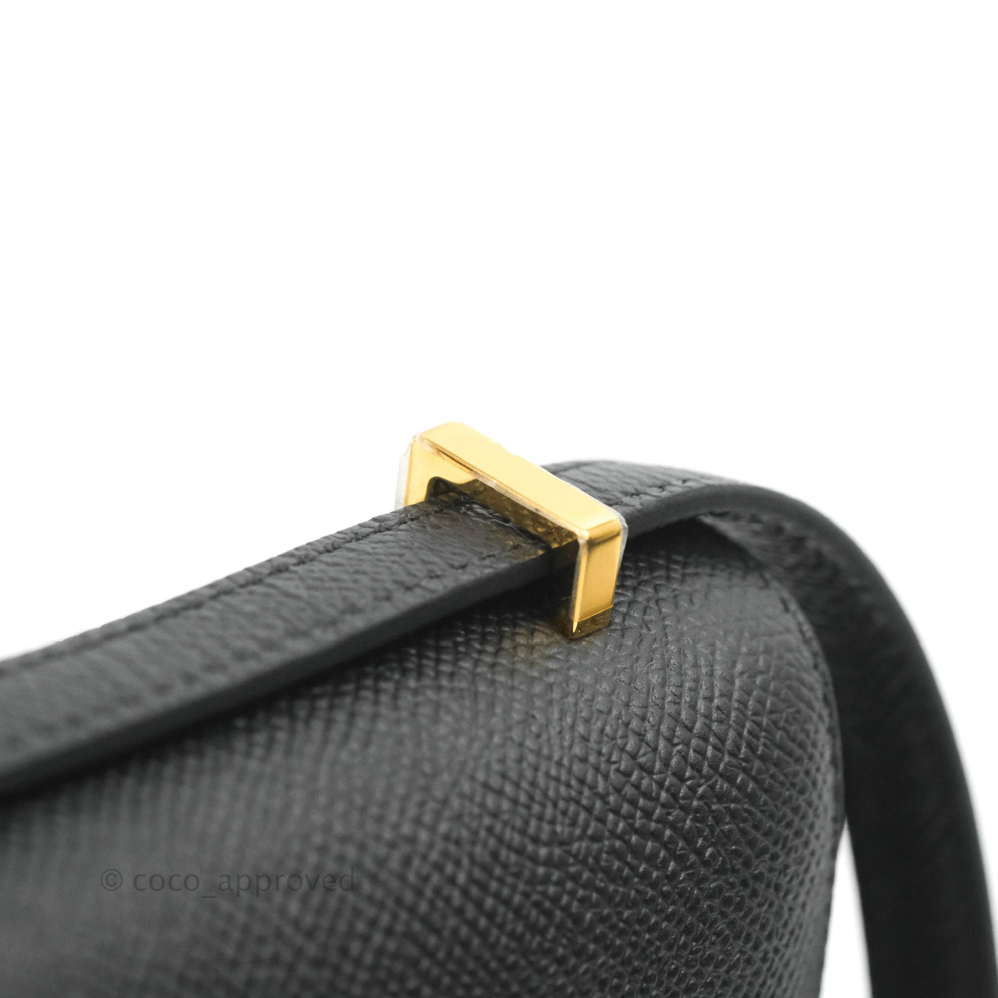 Hermès Mini Constance 18 Black Epsom with Gold Hardware - 2019, D
