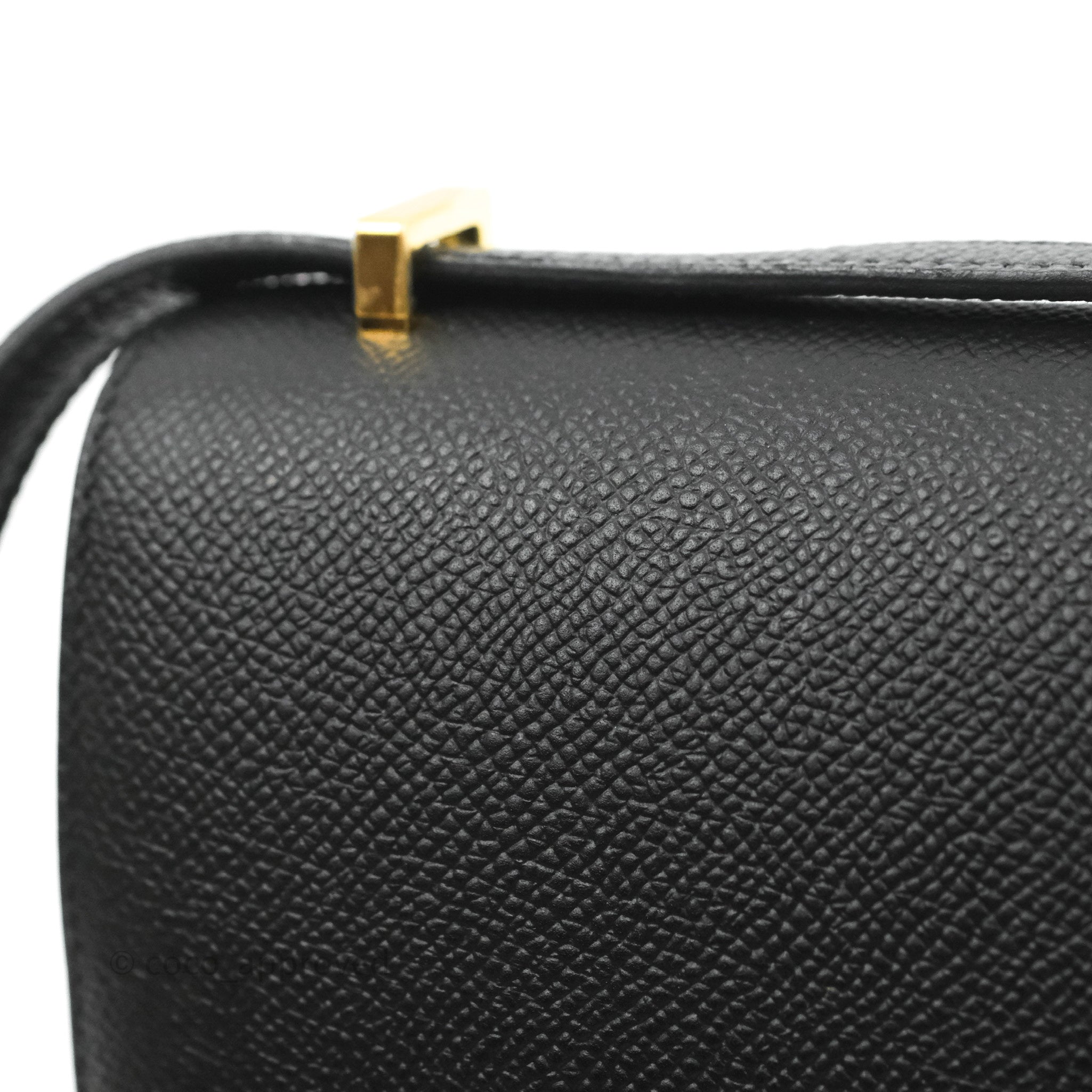 Hermès Constance 18 Black Epsom With Gold Hardware