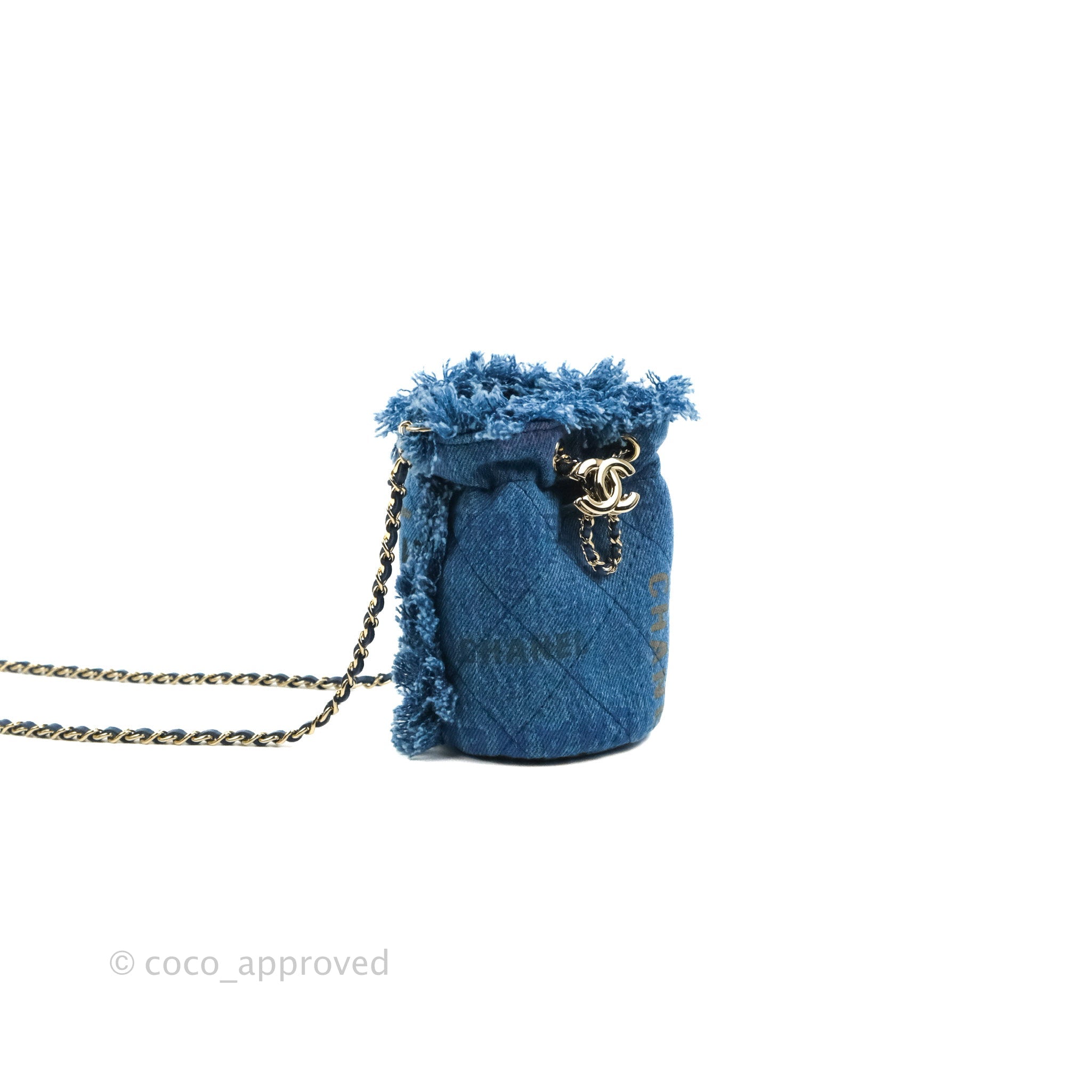 Chanel 2022 Denim Mood Mini Bucket Bag - Blue Bucket Bags, Handbags -  CHA764773
