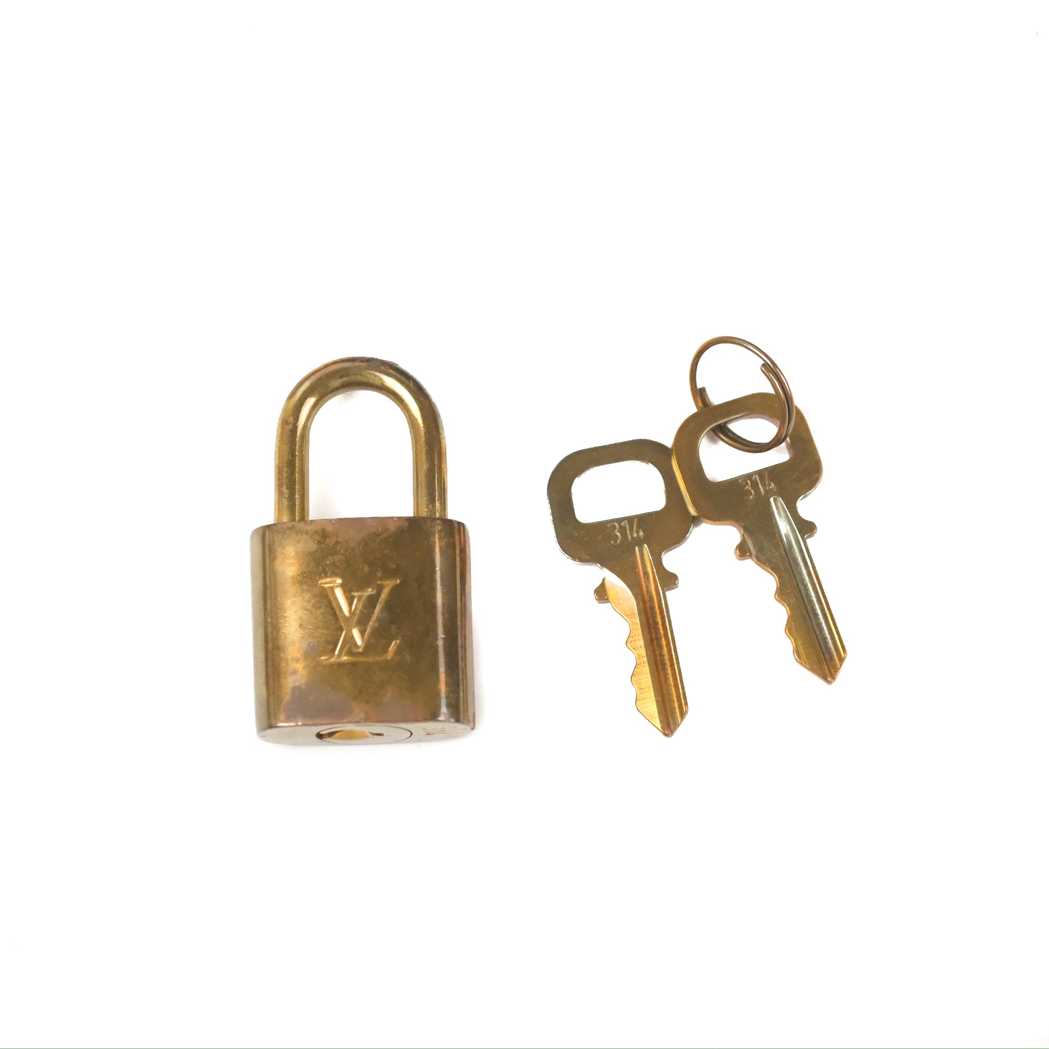 Louis Vuitton, Accessories, Louis Vuitton 34 Gold Brass Lock And Key